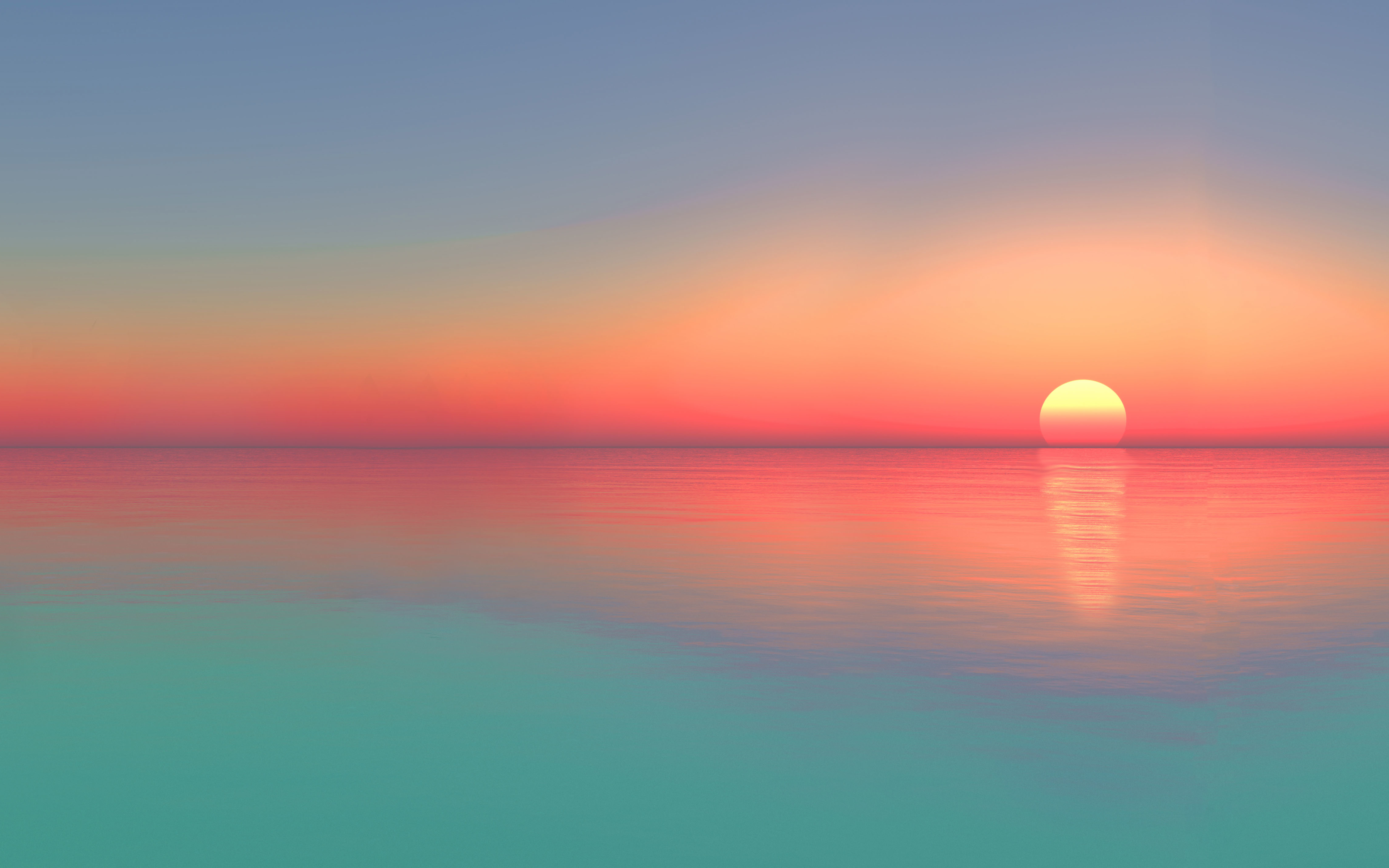 3840x2400 Gradient Calm  Sunset 4K 3840x2400 Resolution 