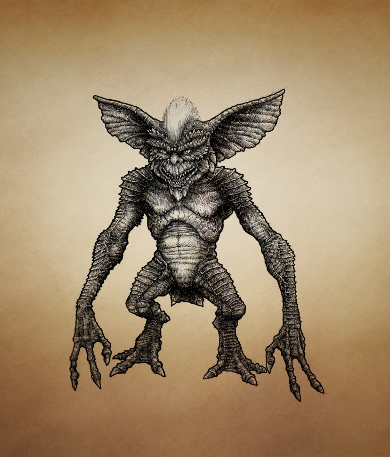 1366x1600 Resolution gremlin, art, texture 1366x1600 Resolution ...