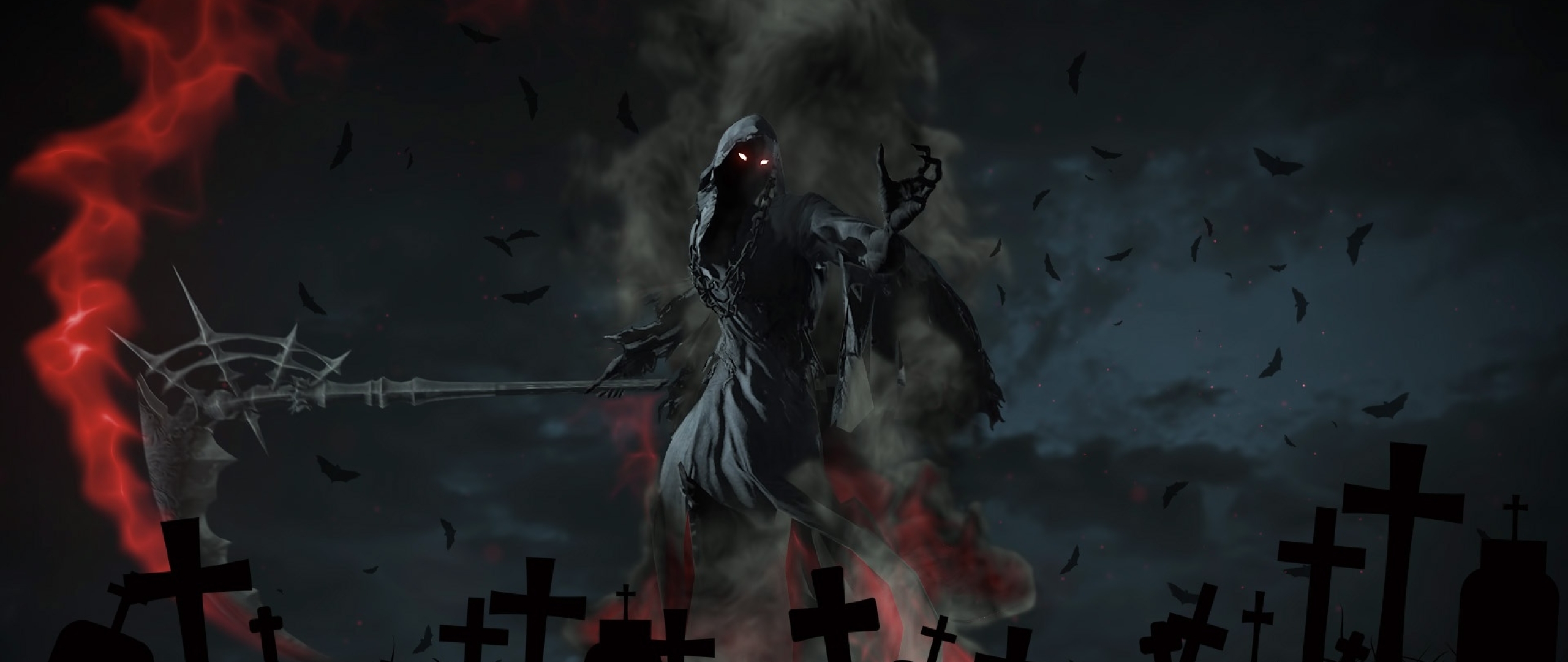 2560x1080 Grim Reaper Artwork 2560x1080 Resolution Wallpaper, HD ...