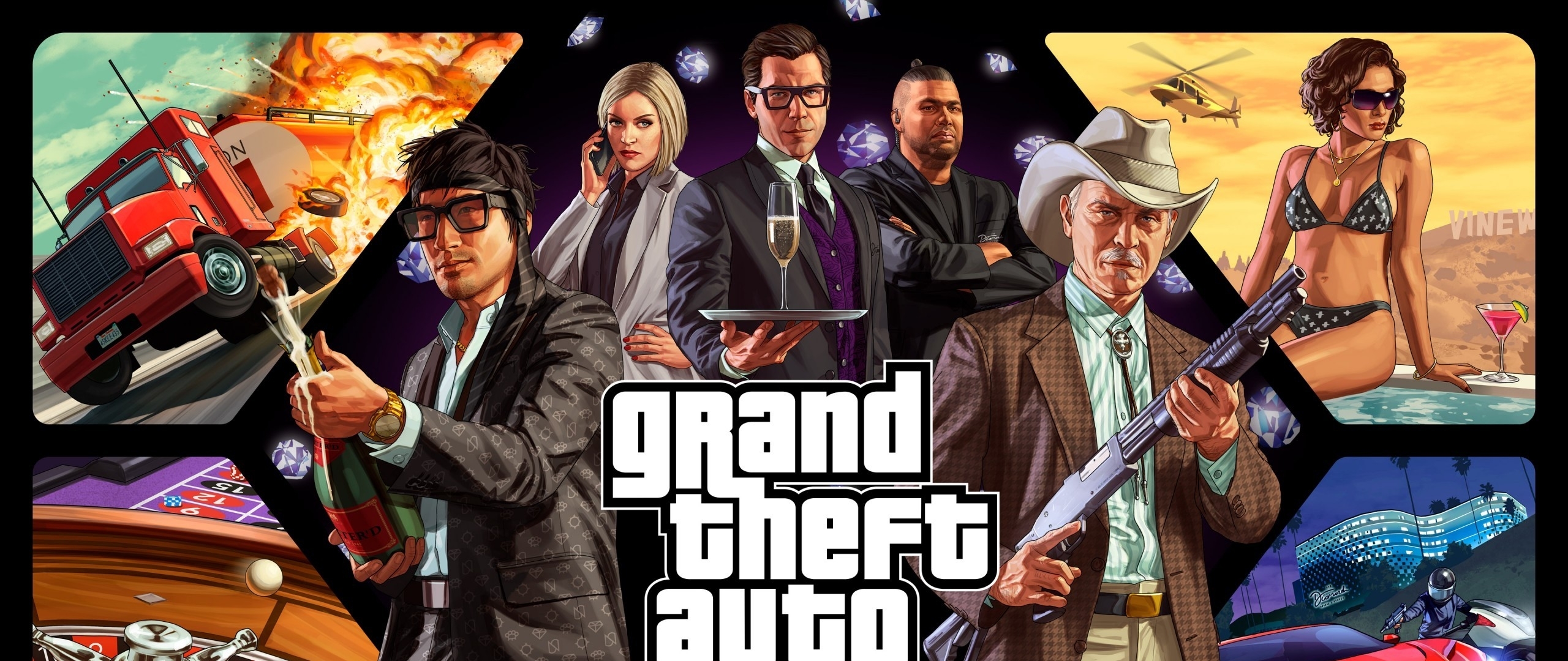 GTA 5 / Grand Theft auto v: Premium Edition Gameply. GTA 1080 натяжитель.