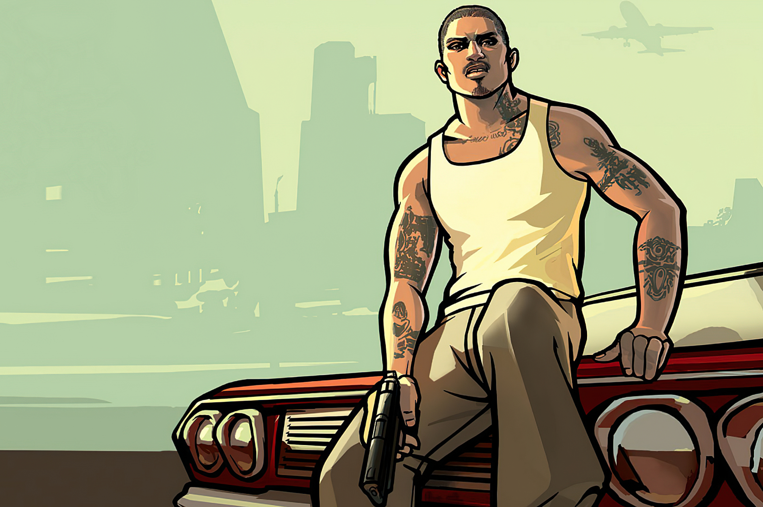 Сан андреас работать. Grand Theft auto: San Andreas. GTA Trilogy Definitive Edition. Gragrаnd Тhеft Аutо Sаn Аndrеаs.