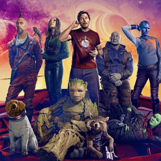 512x512 Guardians of the Galaxy 3 Character Poster 512x512 Resolution ...