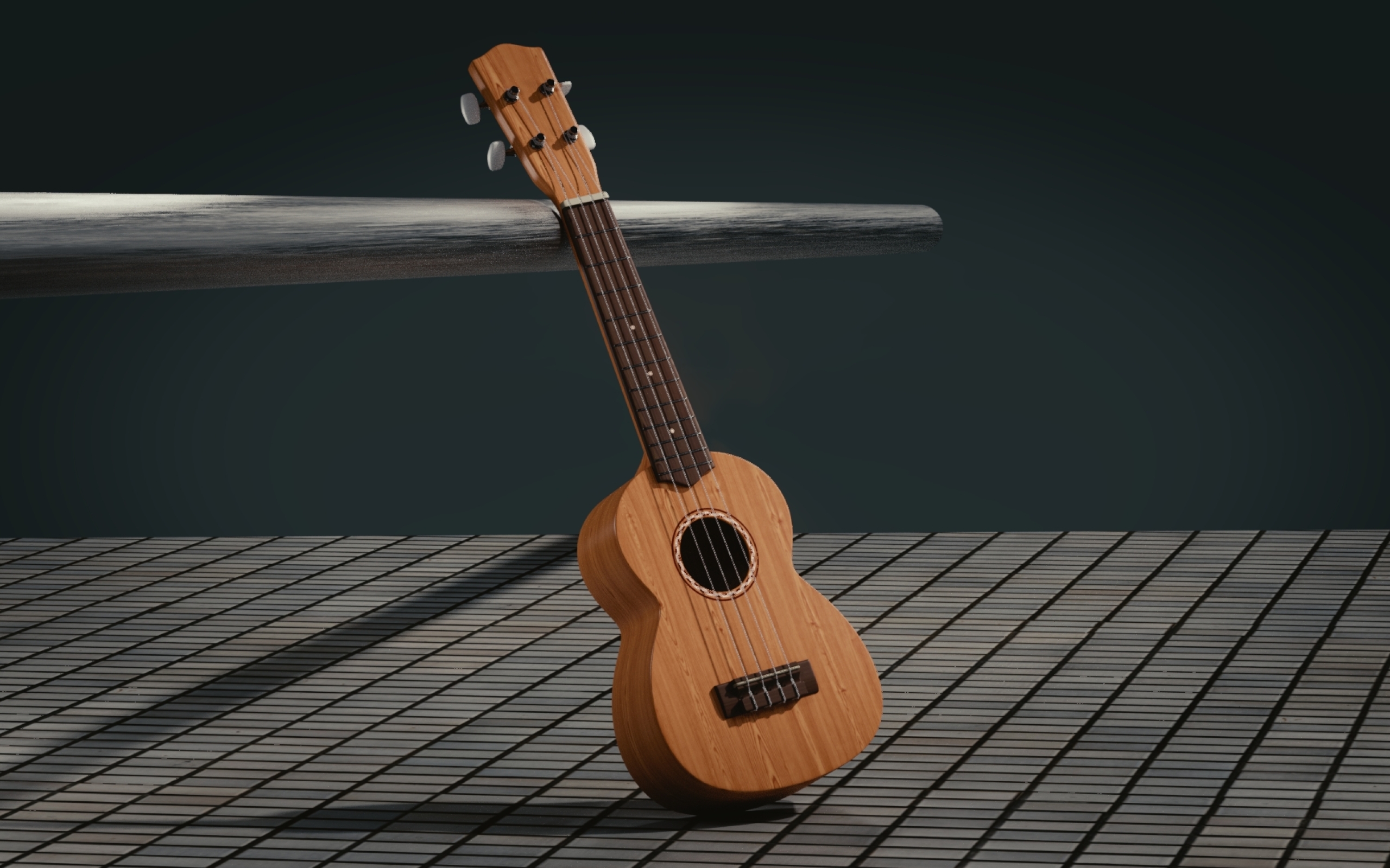  Guitar 3d Space Full HD Wallpaper 