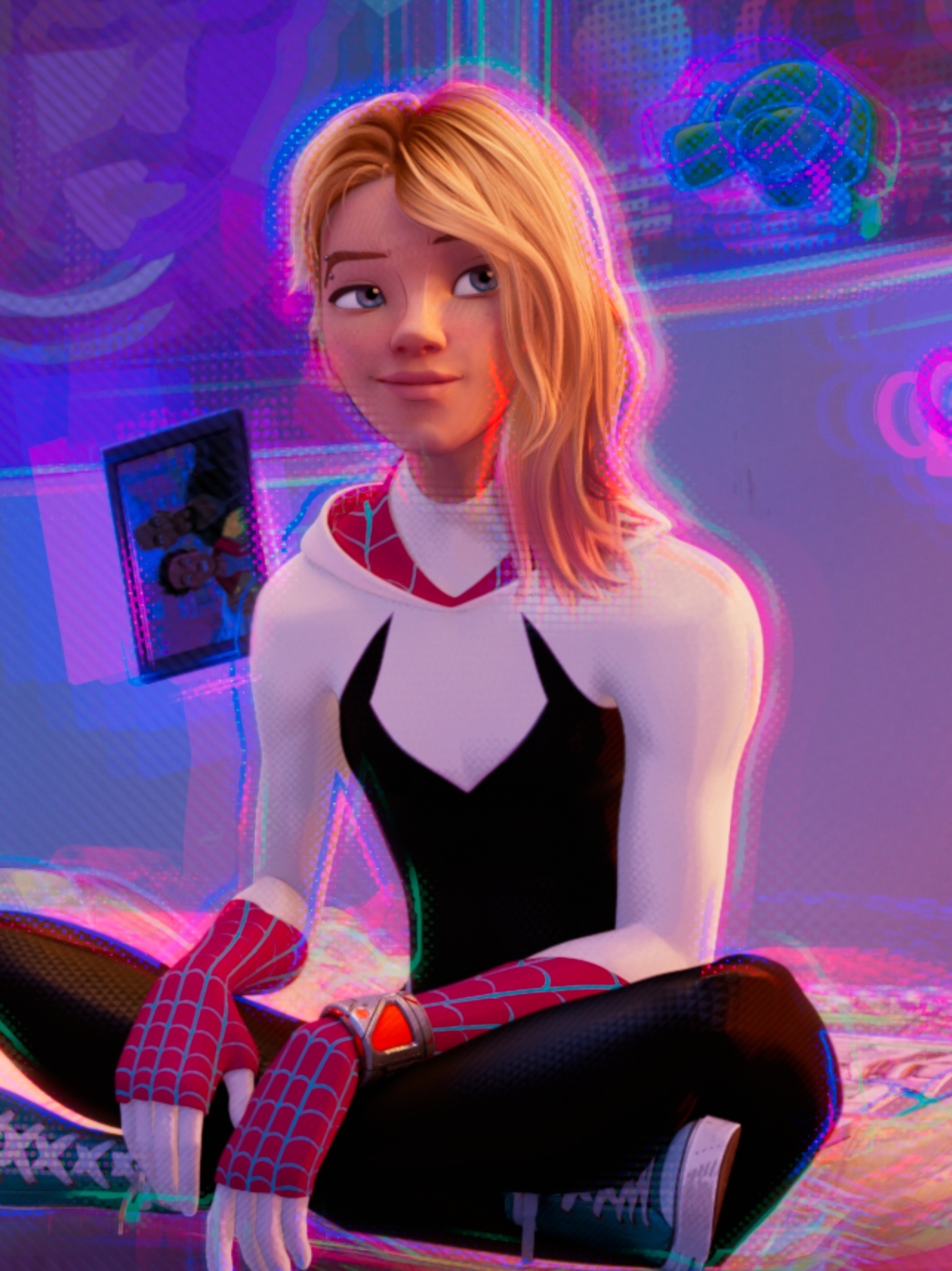 2048x2732 Resolution Gwen Stacy in SpiderMan Across the SpiderVerse