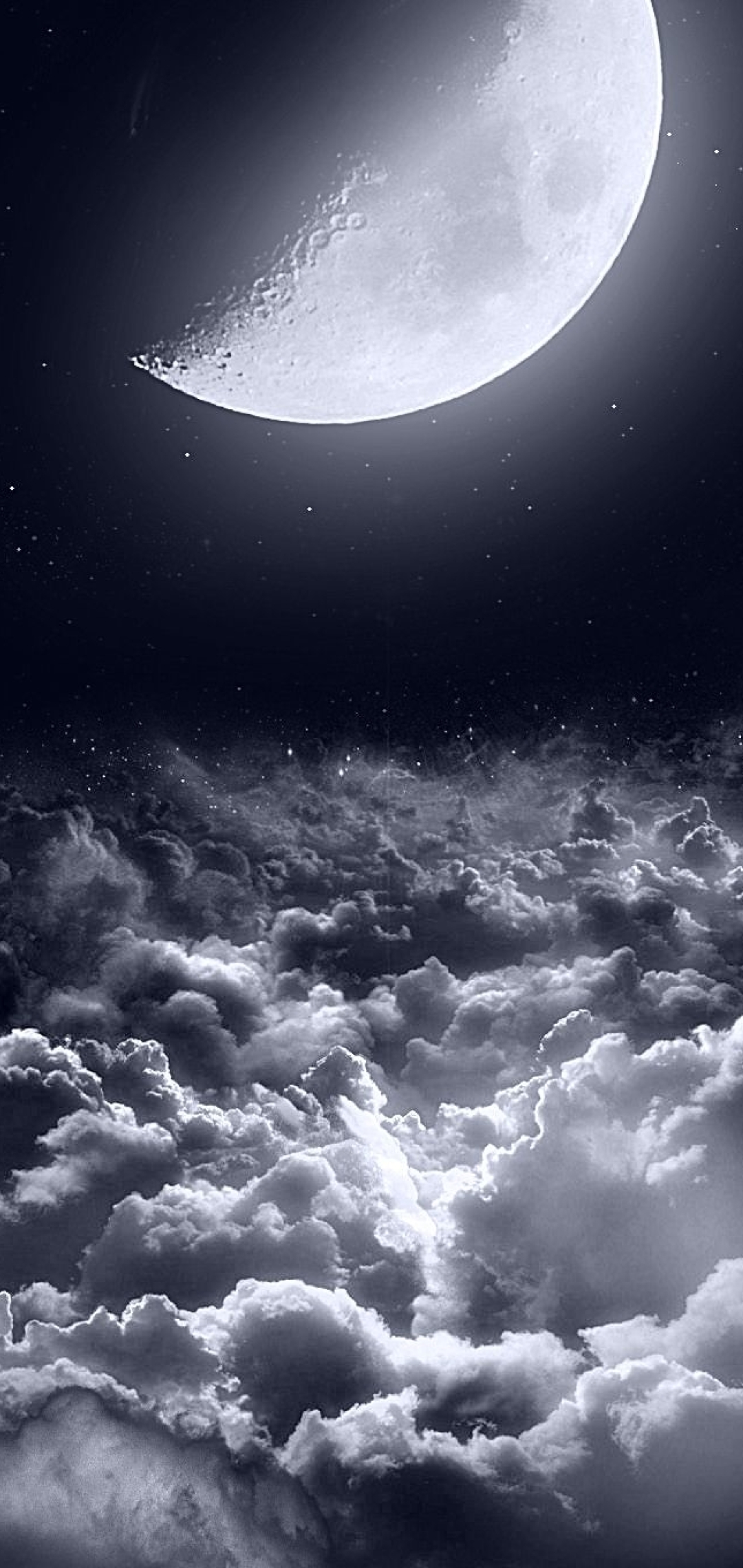 1080x2280 Half Moon Dark Night One Plus 6,Huawei p20,Honor view 10,Vivo  y85,Oppo f7,Xiaomi Mi A2 Wallpaper, HD Nature 4K Wallpapers, Images, Photos  and Background - Wallpapers Den