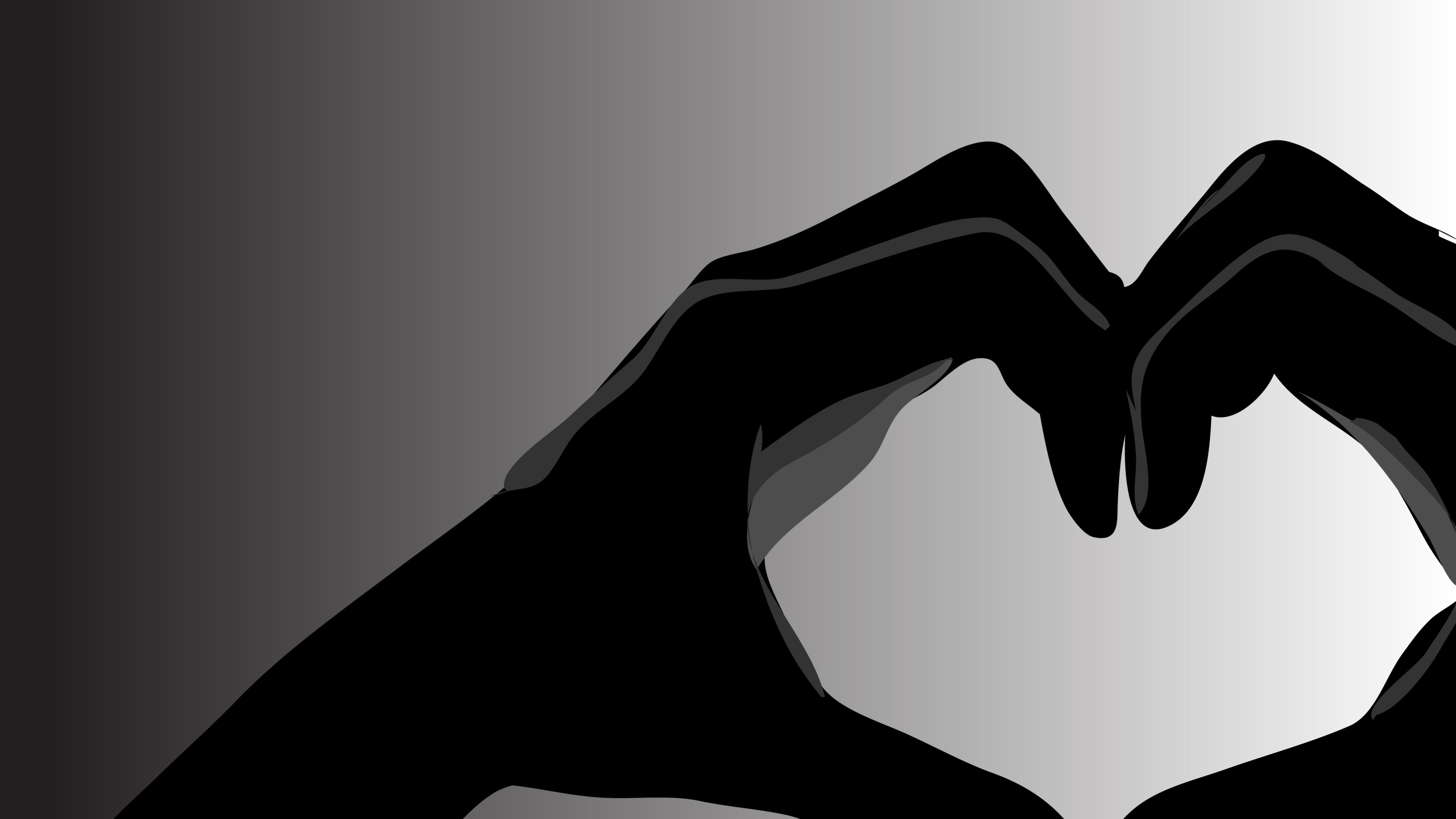 Premium Vector  Stylized hands fold the shape of heart finger gesture  korean heart sign finger love symbol
