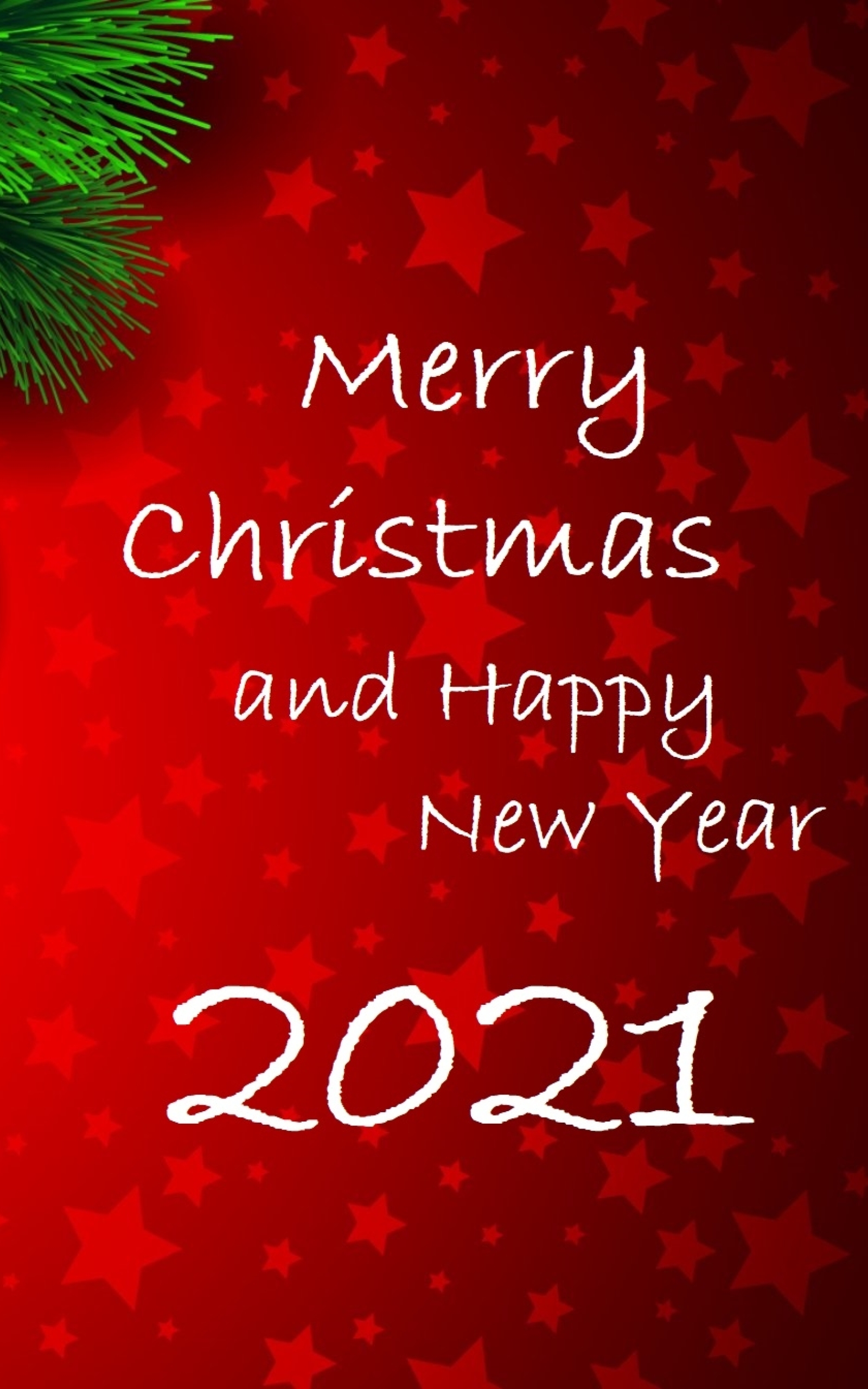 1600x2560 Happy New Year Merry Christmas 2021 Greeting 1600x2560