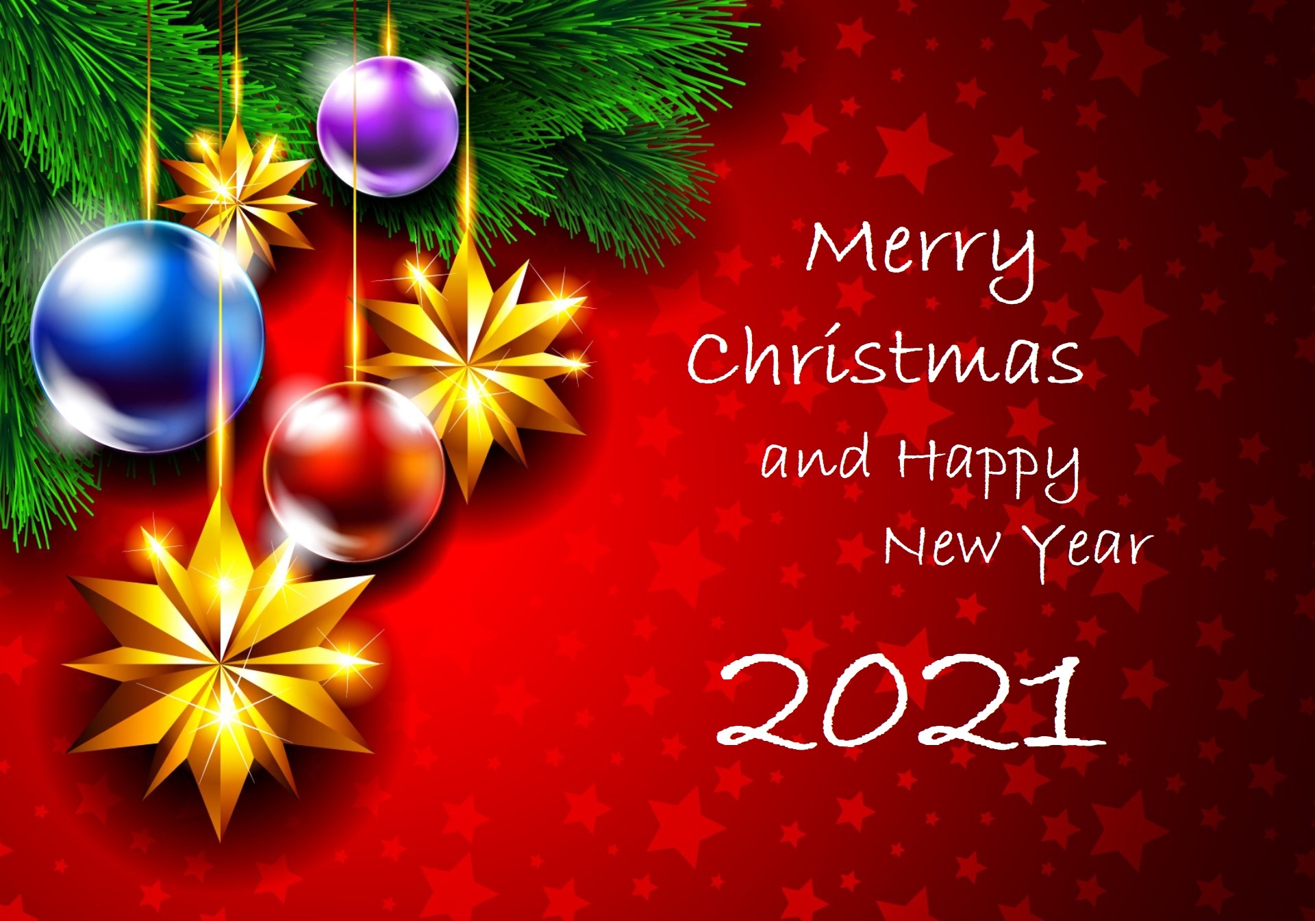 Happy New Year Merry Christmas 2021 Greeting Wallpaper, HD Holidays 4K  Wallpapers, Images, Photos and Background - Wallpapers Den