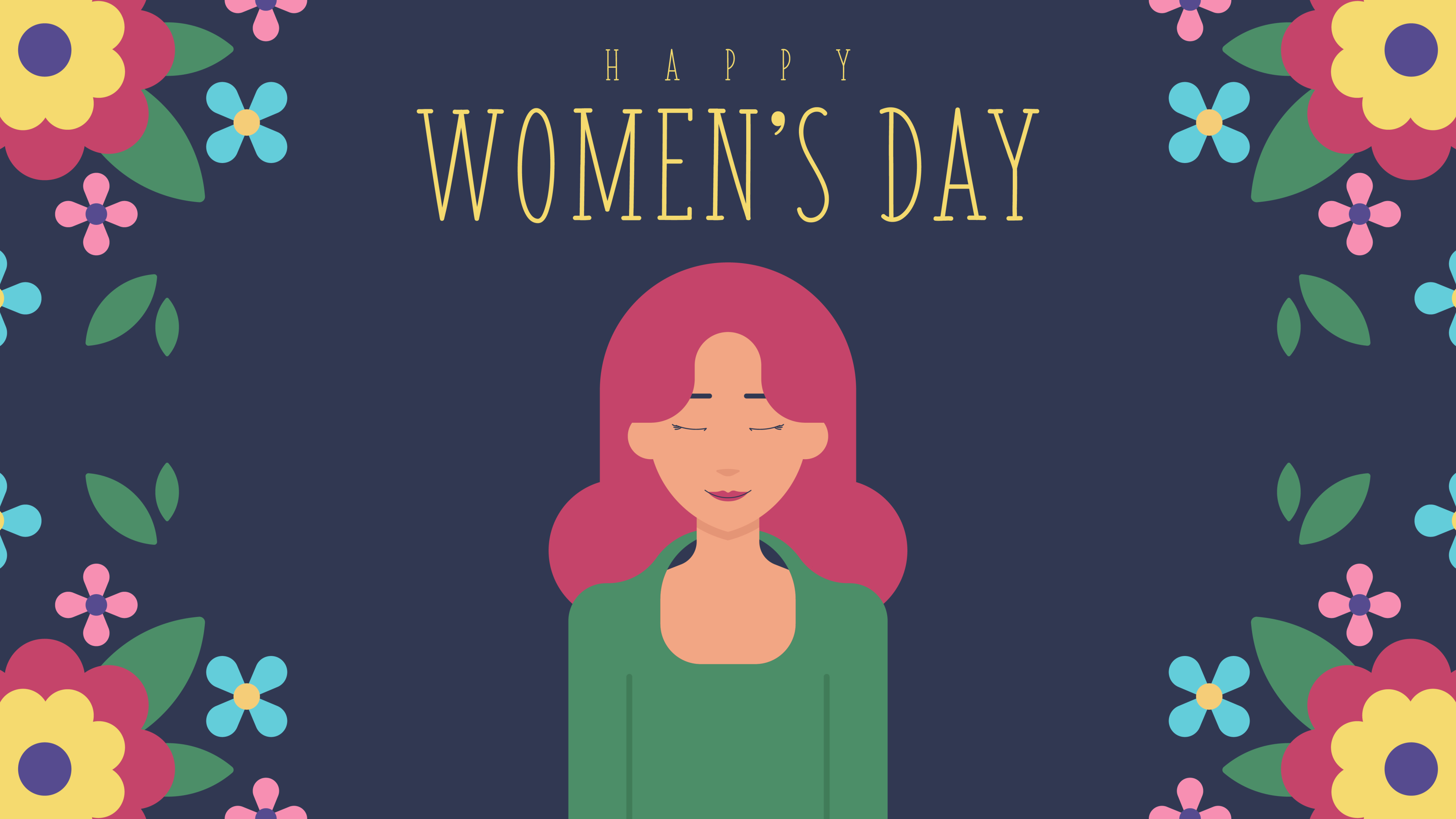 3840x2160 Happy Women's Day Poster 4K Wallpaper, HD Artist 4K Wallpapers,  Images, Photos and Background - Wallpapers Den