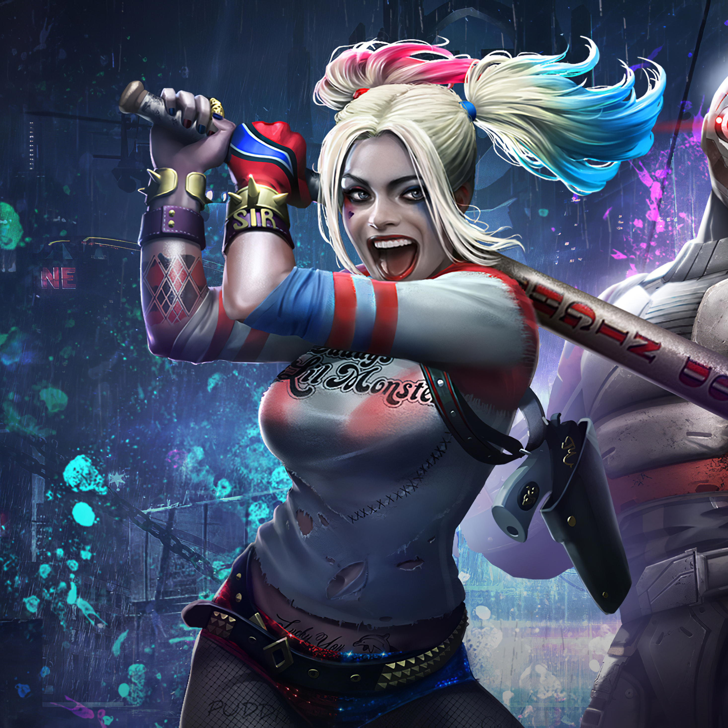 2932x2932 Harley Quinn & Deadshot Injustice 2 Mobile Ipad Pro Retina Display  Wallpaper, HD Games 4K Wallpapers, Images, Photos and Background -  Wallpapers Den