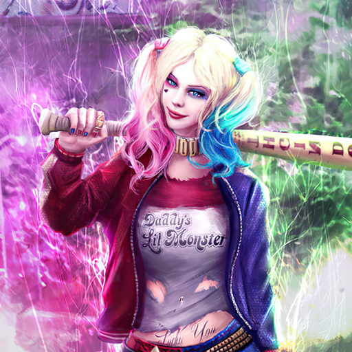 512x512 Resolution Harley Quinn New Fan Art 512x512 Resolution ...