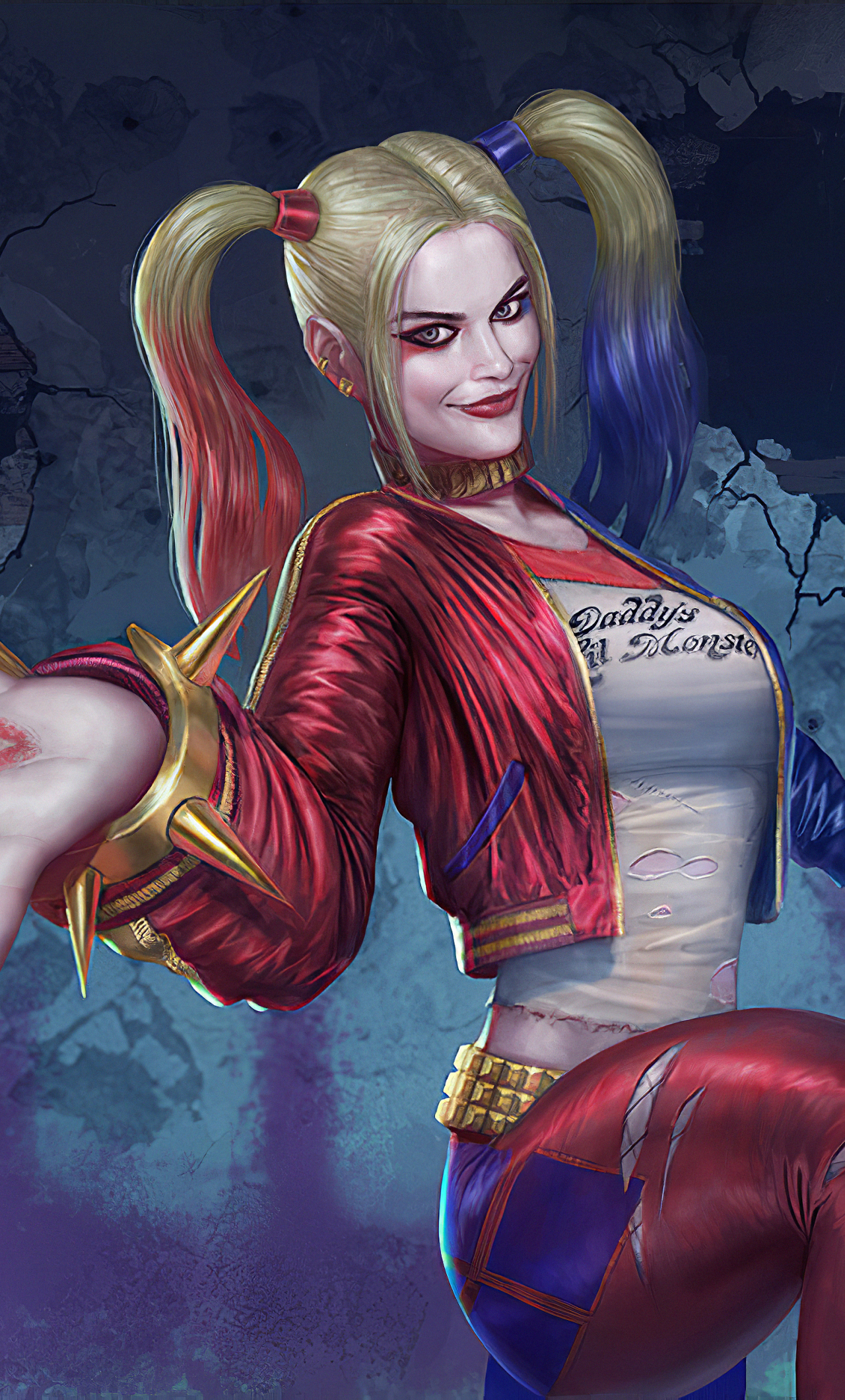 1280x2120 Harley Quinn with Hammer iPhone 6 plus Wallpaper ...