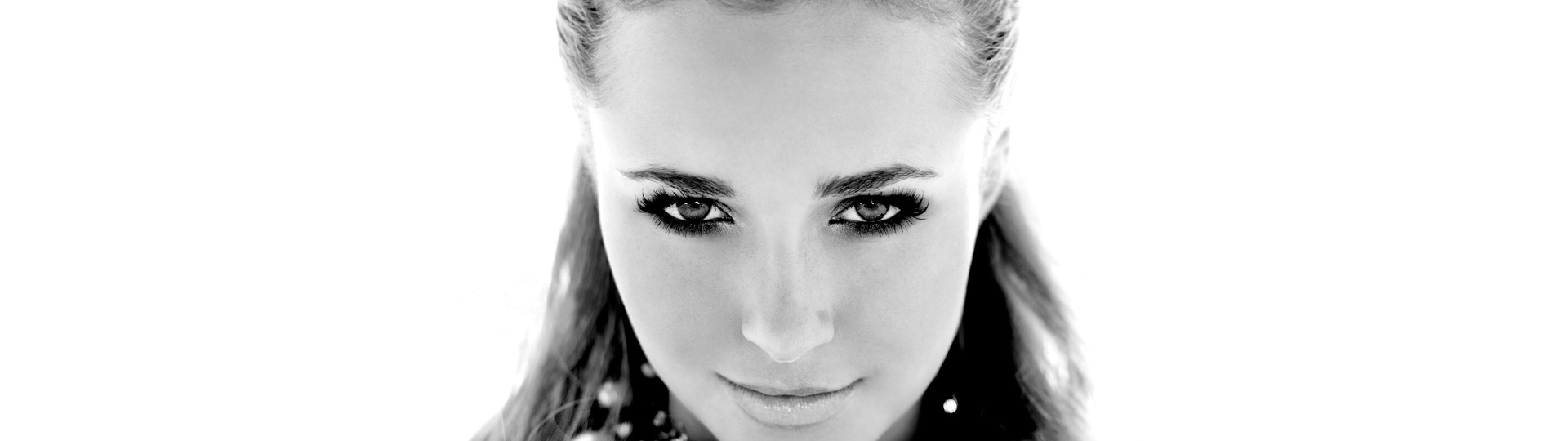 7680x2160 Hayden Panettiere black and white wallpapers 7680x2160 ...