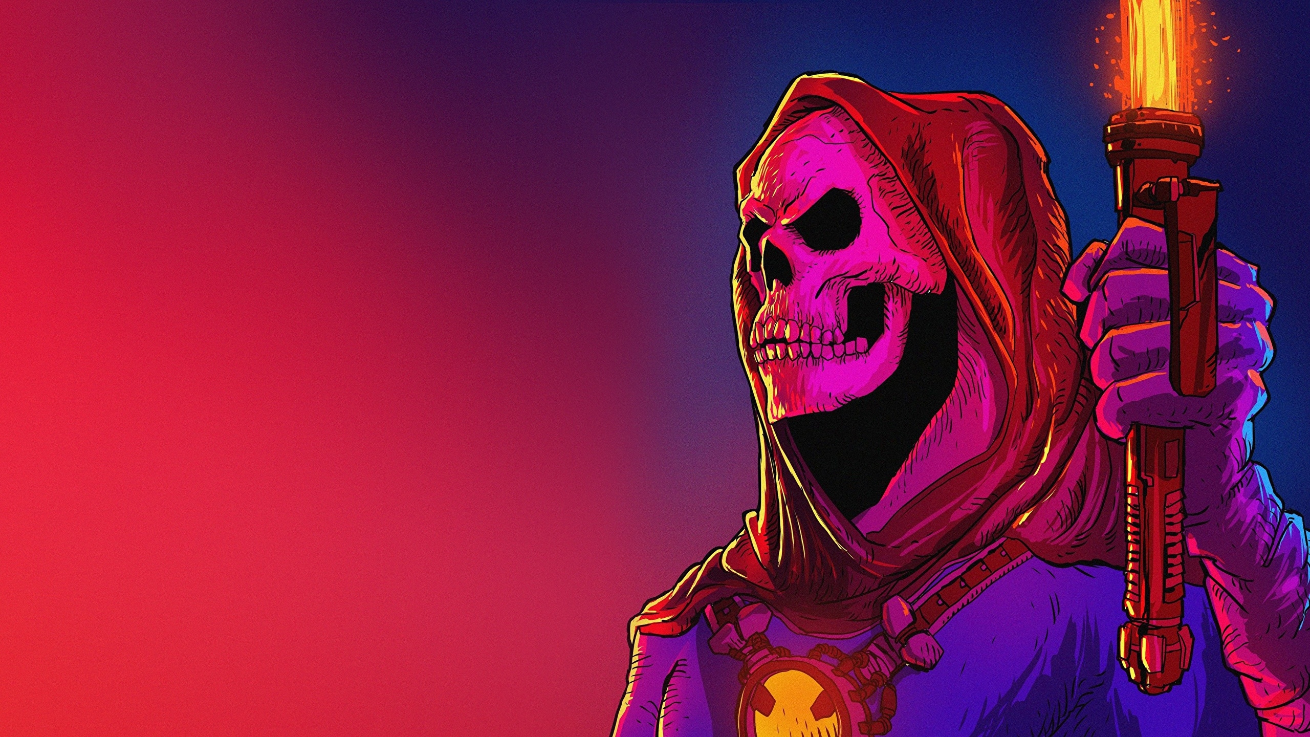 Download Skeletor - The Iconic Antagonist Of He-man Series Wallpaper |  Wallpapers.com