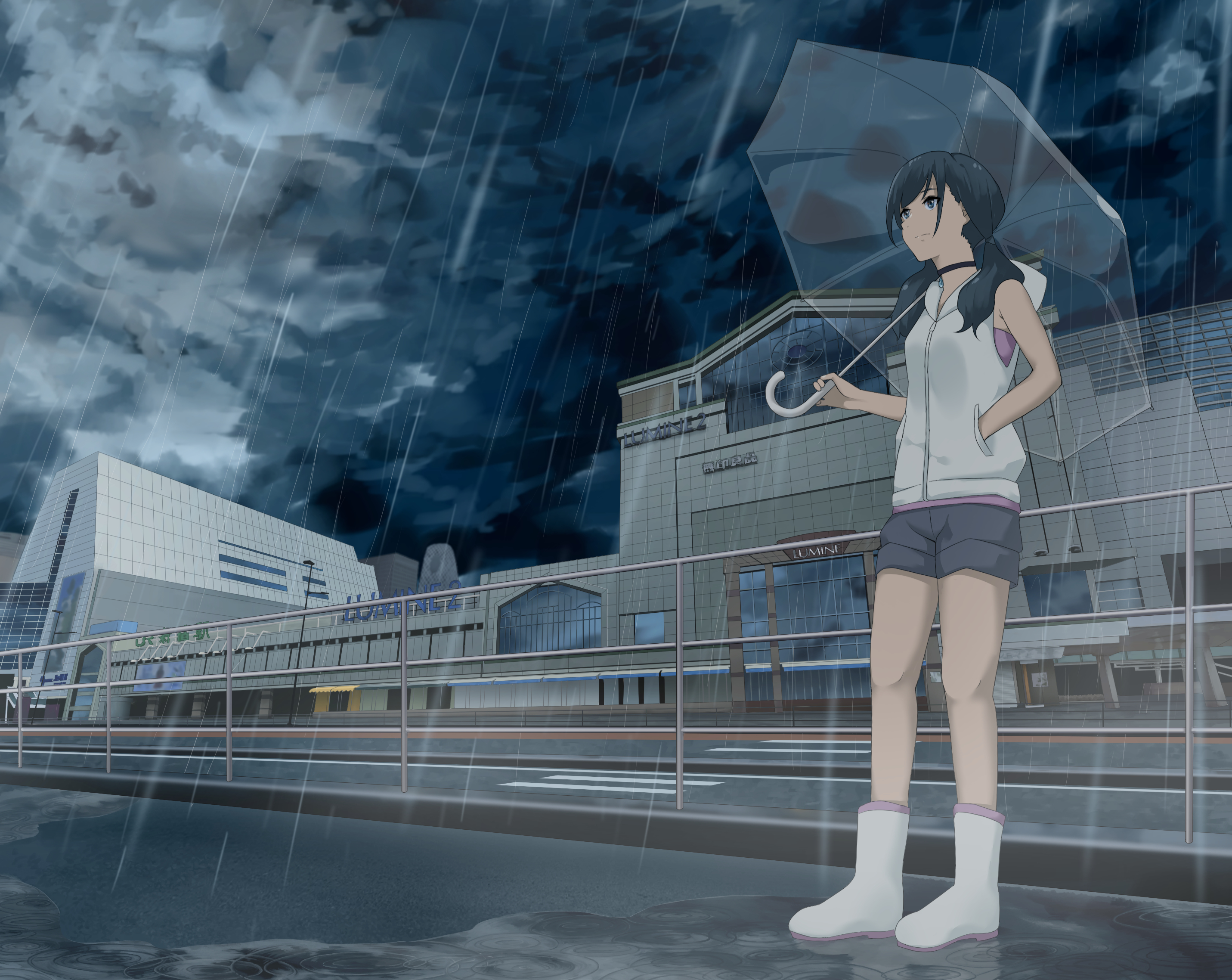 Hina Amano in Rain Wallpaper, HD Anime 4K Wallpapers, Images, Photos and  Background - Wallpapers Den