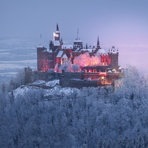 512x512 Resolution Hohenzollern Castle 4k 512x512 Resolution Wallpaper ...