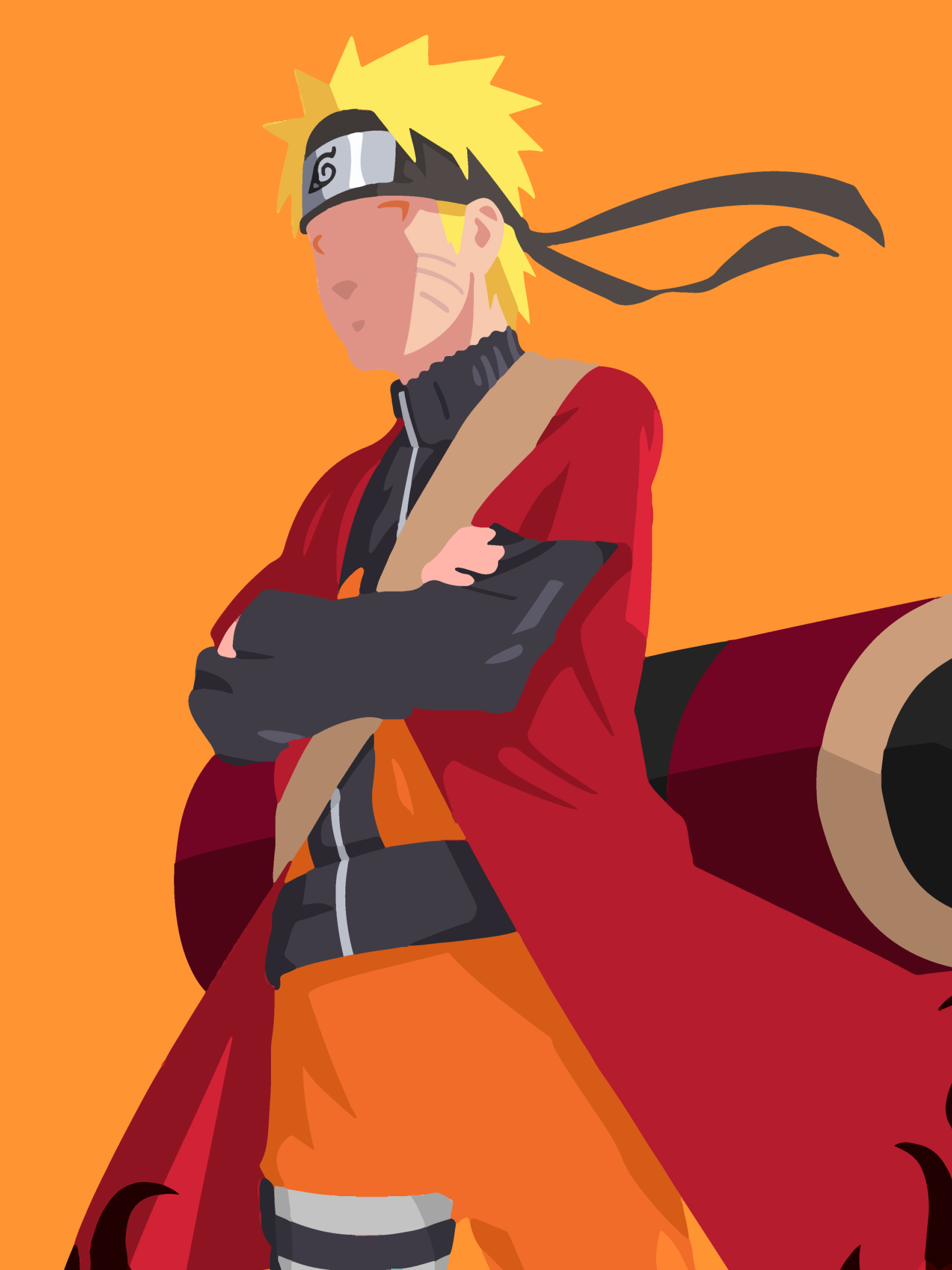 Beast Mode Hokage Naruto Minimal Mobile Wallpaper : r/Naruto