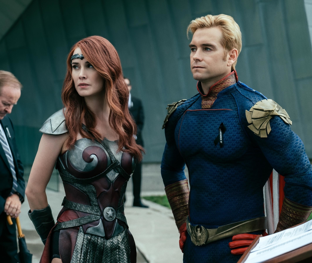 1280x1080 Resolution Homelander And Queen Maeve 1280x1080 Resolution Wallpaper Wallpapers Den 2875