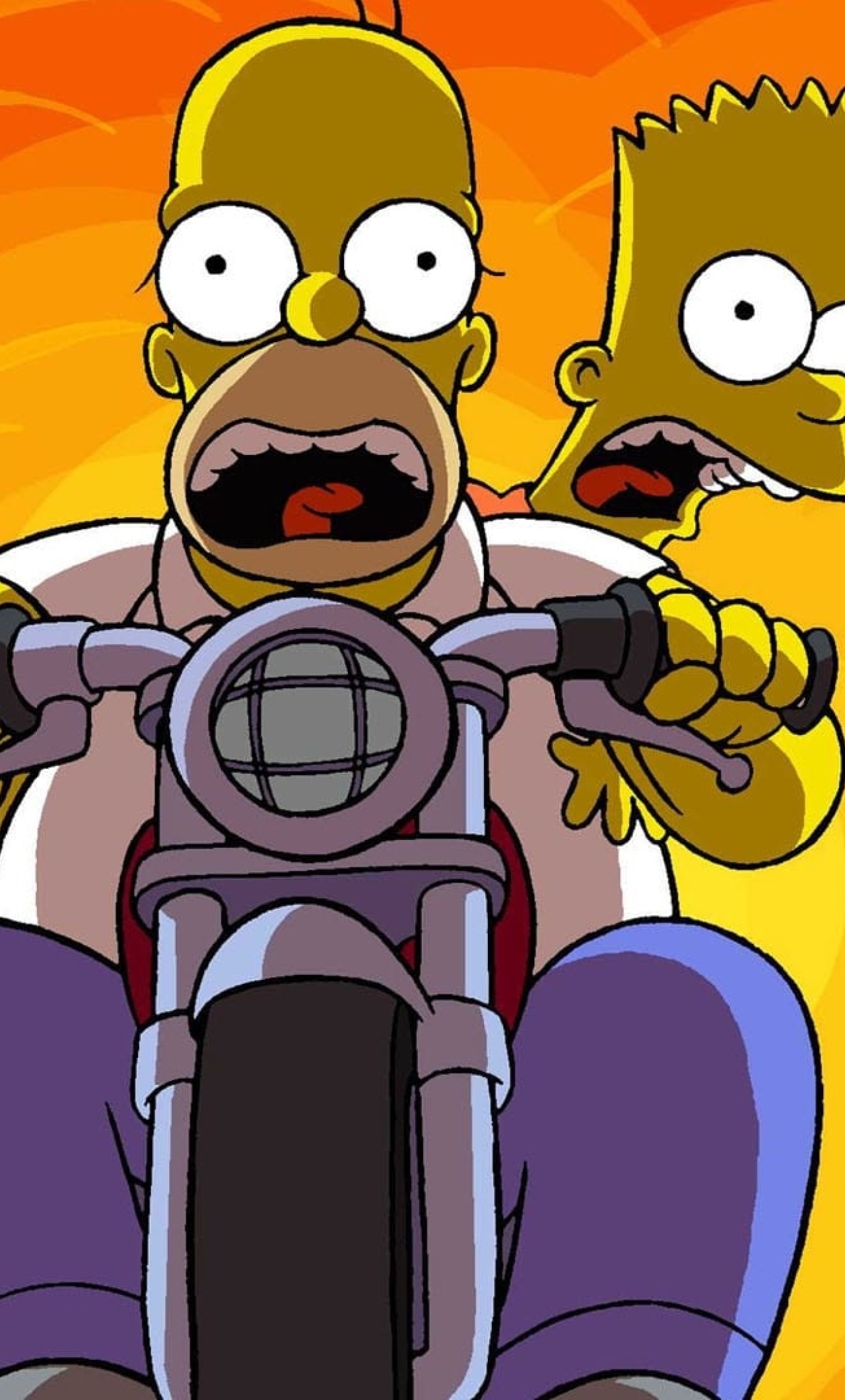 1280x2120 Homer Simpson and Bart Simpson iPhone 6 plus Wallpaper, HD TV Ser...