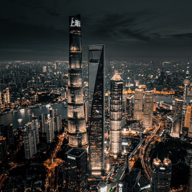 650x650 Hong Kong 4k Cityscape at Night 650x650 Resolution Wallpaper ...