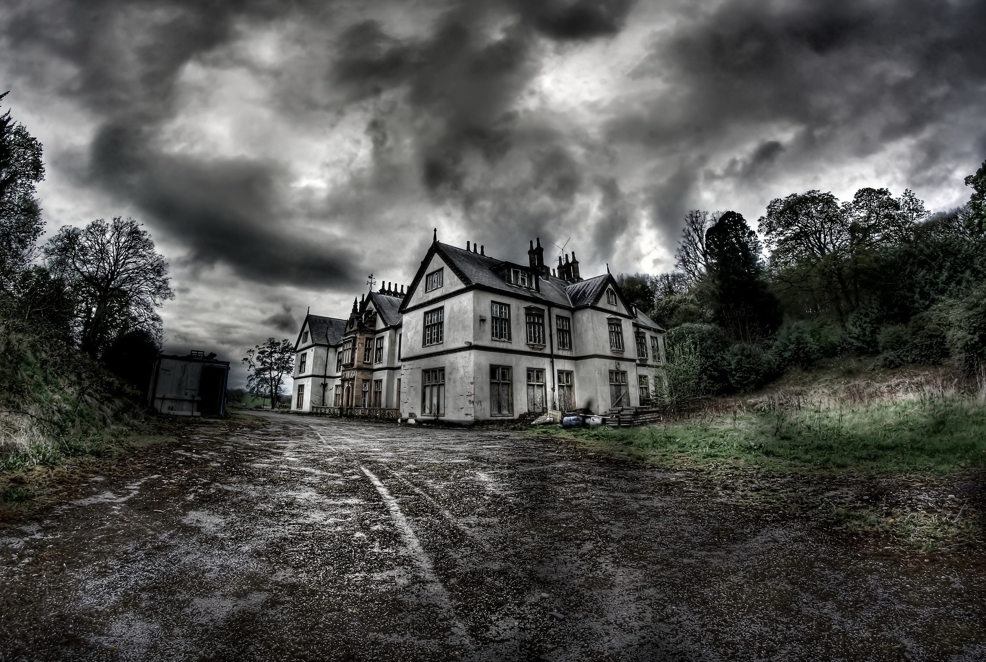 1680x10502019717 Horror House Monochrome 1680x10502019717 Resolution  Wallpaper, HD Fantasy 4K Wallpapers, Images, Photos and Background -  Wallpapers Den