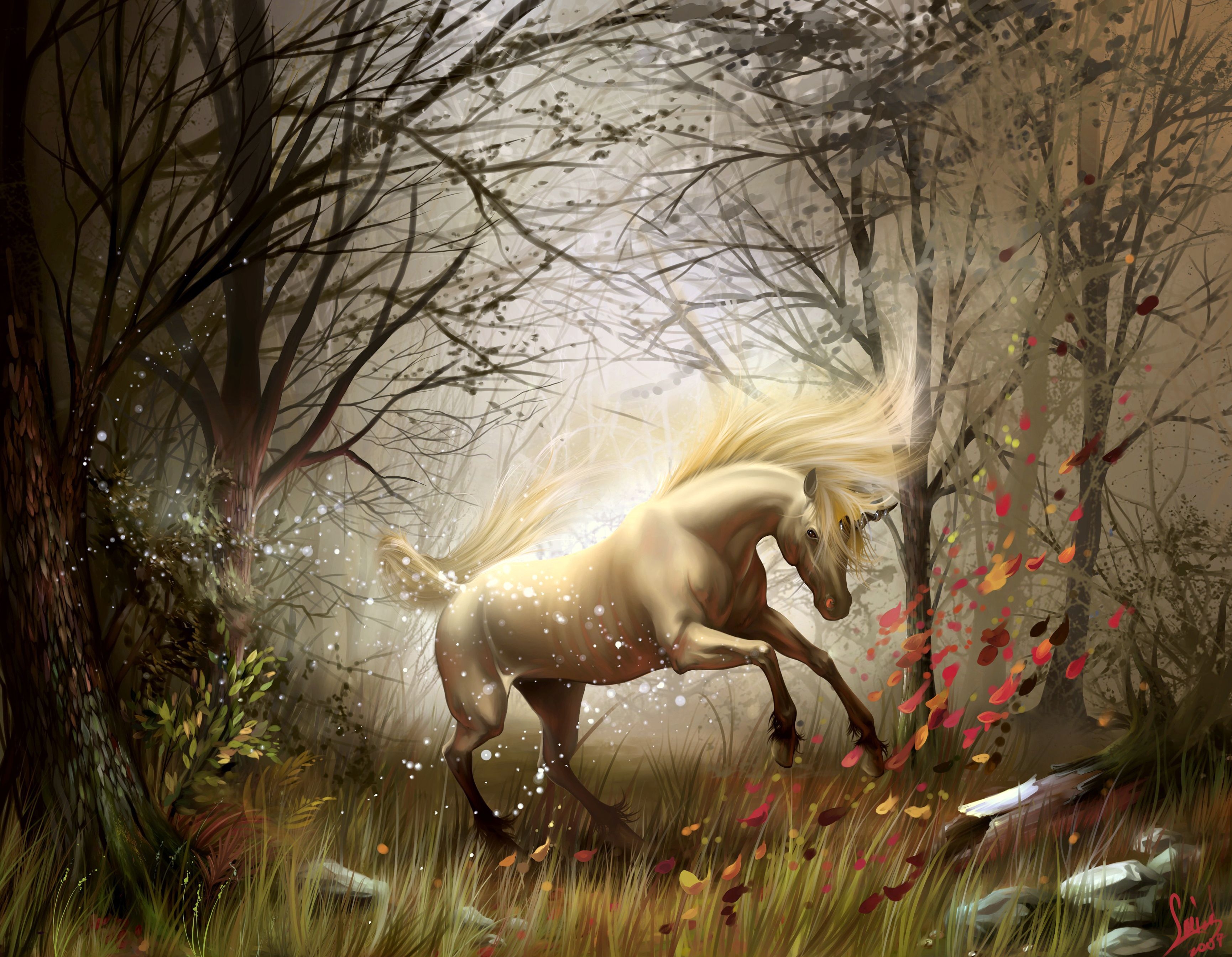 horse, wood, magic Wallpaper, HD Fantasy 4K Wallpapers, Images, Photos and  Background - Wallpapers Den