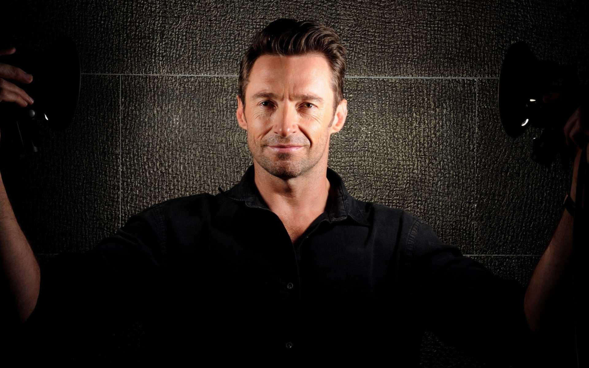 1920x1200 Resolution Hugh Jackman Smiling wallpapers 1200P Wallpaper ...