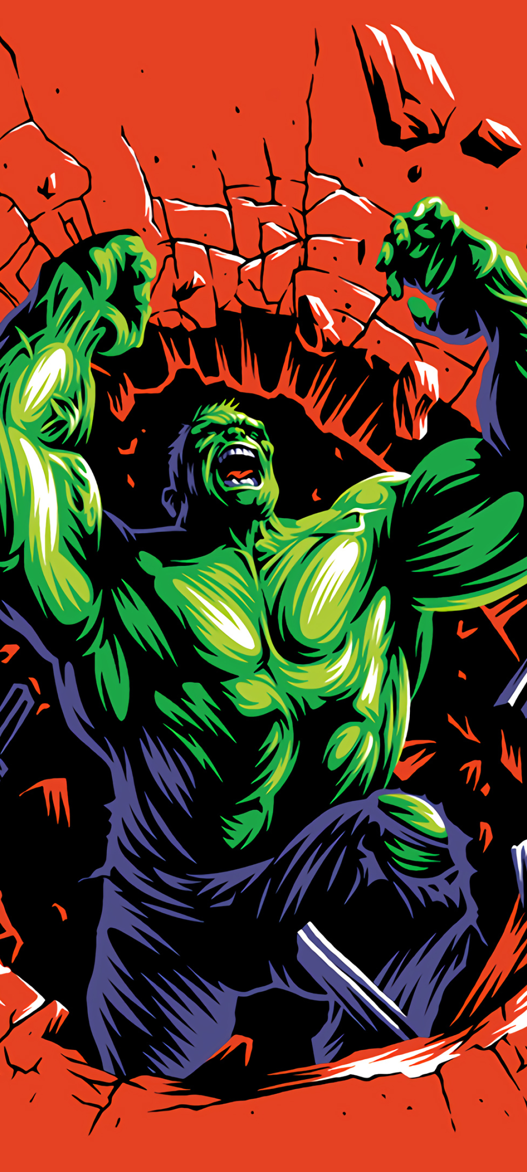 1080x2400 Hulk 4K Minimal Art 1080x2400