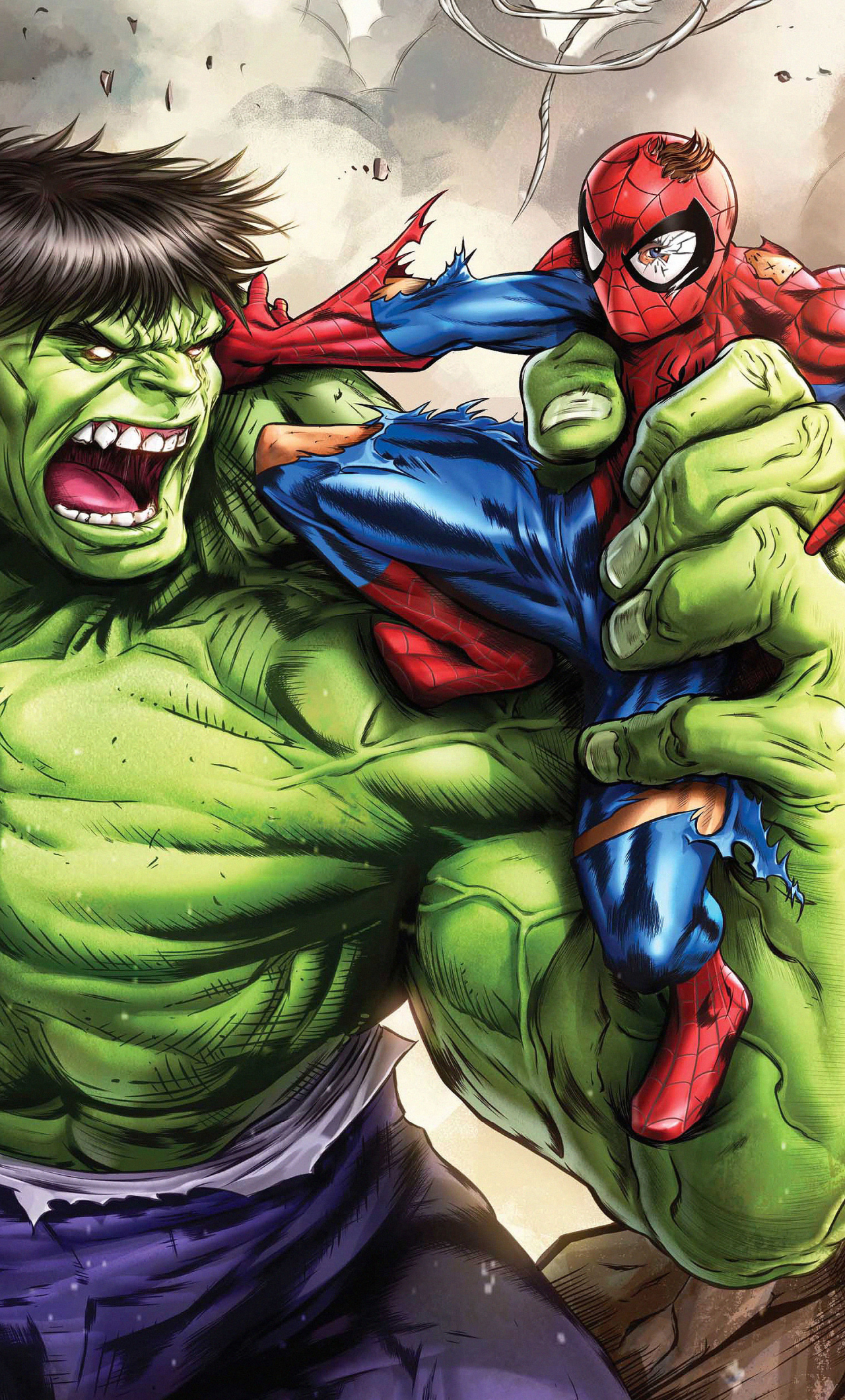 Spiderman Vs Hulk Wallpaper