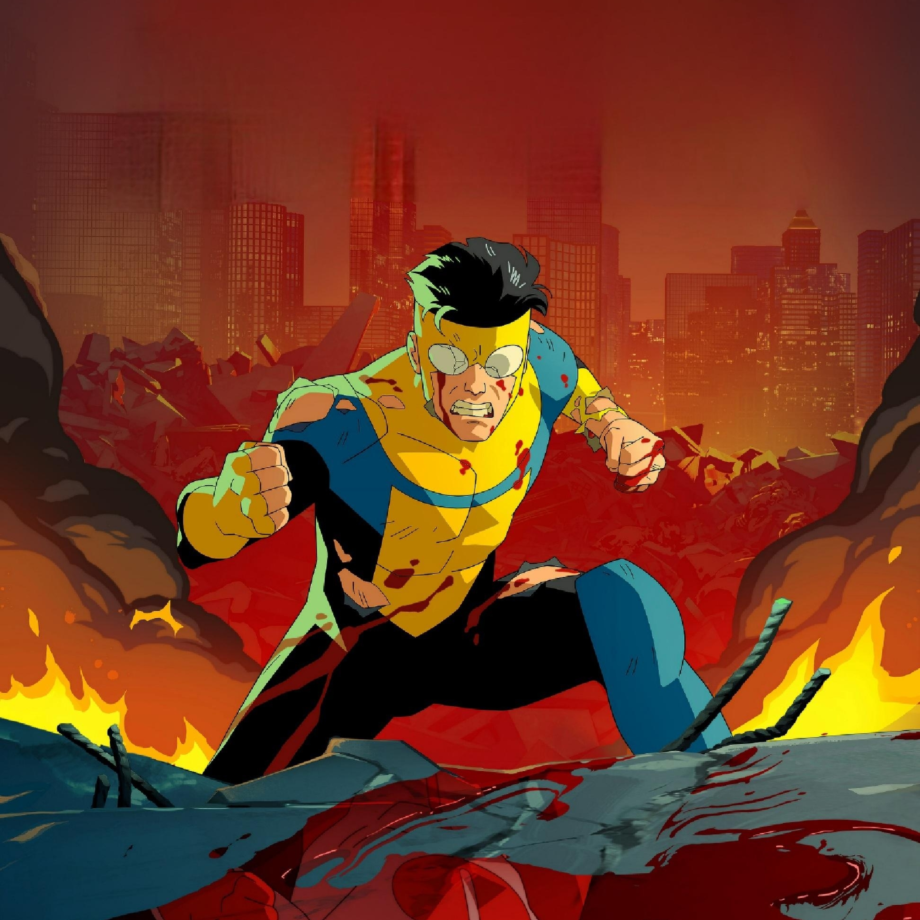 2932x2932 Resolution INVINCIBLE season 2 Poster Ipad Pro Retina Display — free download