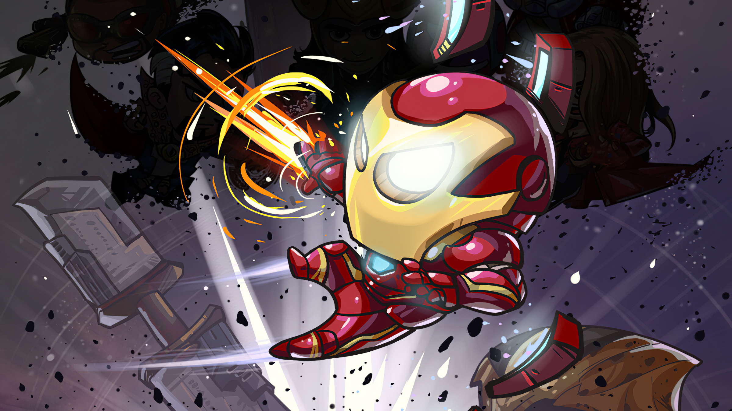 Iron Man Cartoon Marvel Art Wallpaper, HD Superheroes 4K Wallpapers,  Images, Photos and Background - Wallpapers Den
