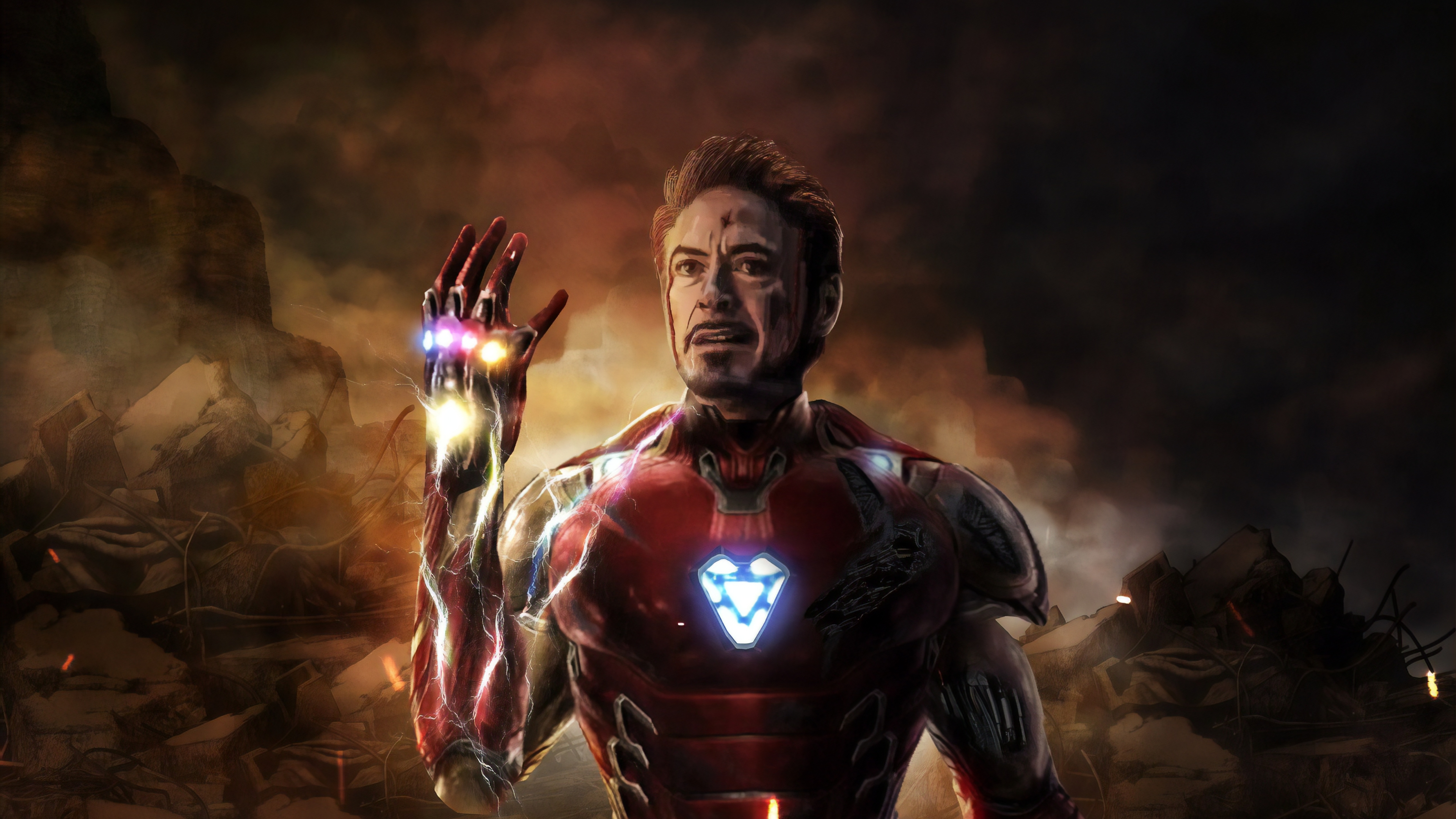 3840x2160 Iron Man Last Scene In Avengers Endgame 4k Wallpaper Hd