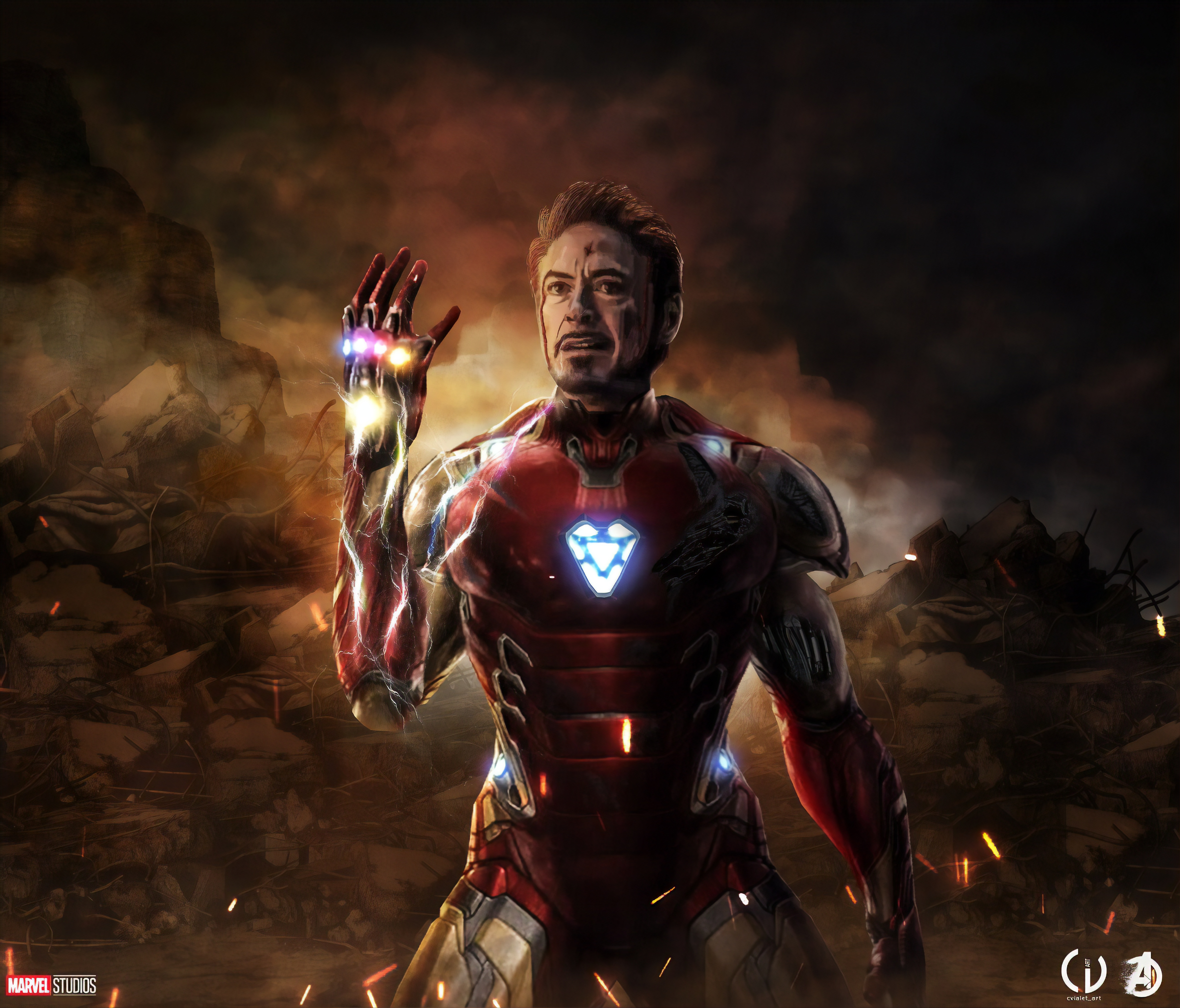 Iron Man Last Scene in Avengers Endgame
