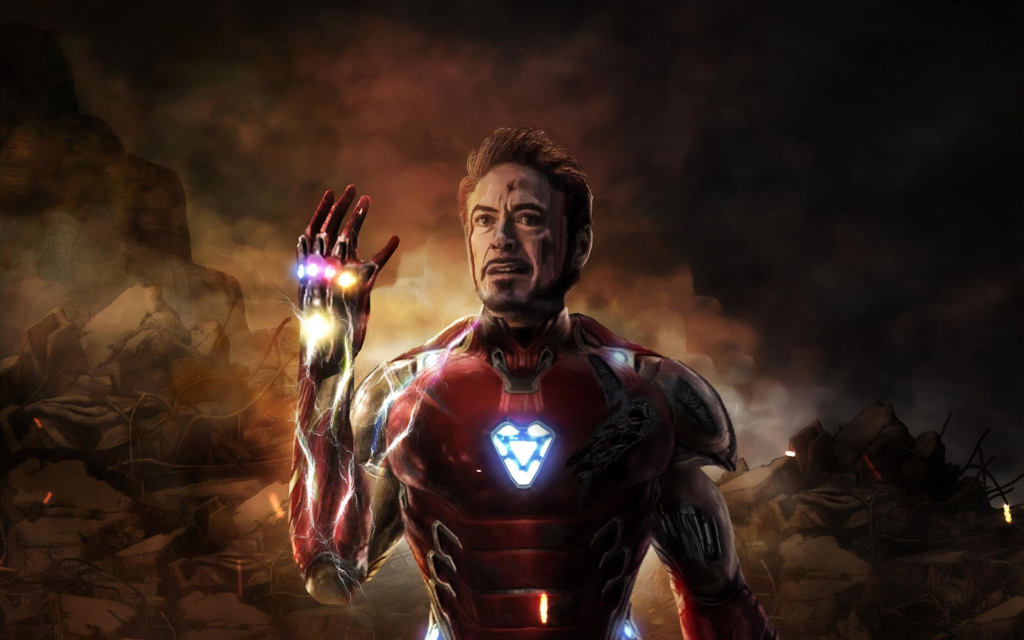 1440x900 Resolution Iron Man Last Scene In Avengers Endgame 1440x900