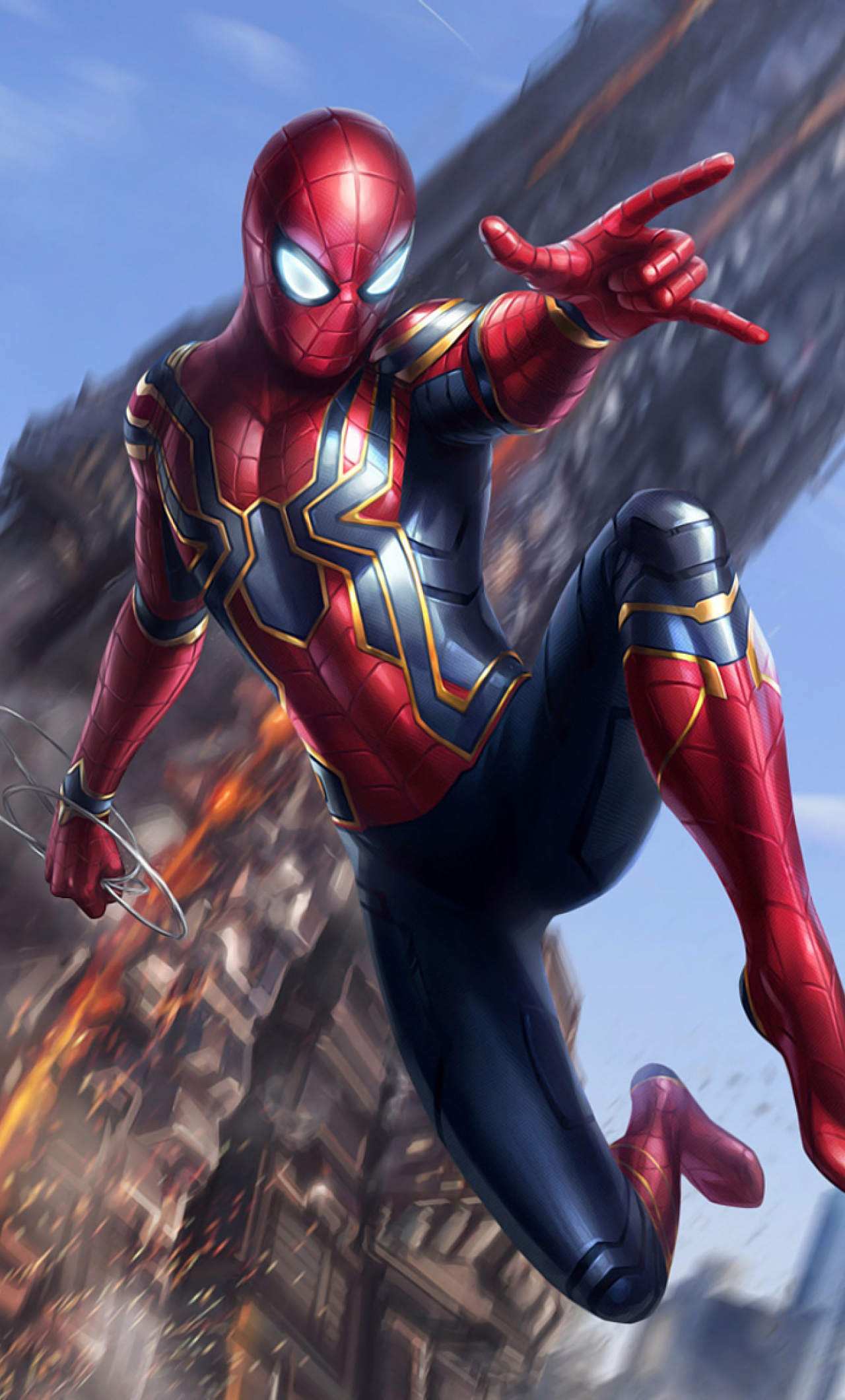  Iron  spider  Avengers Infinity War Full HD  2K Wallpaper 