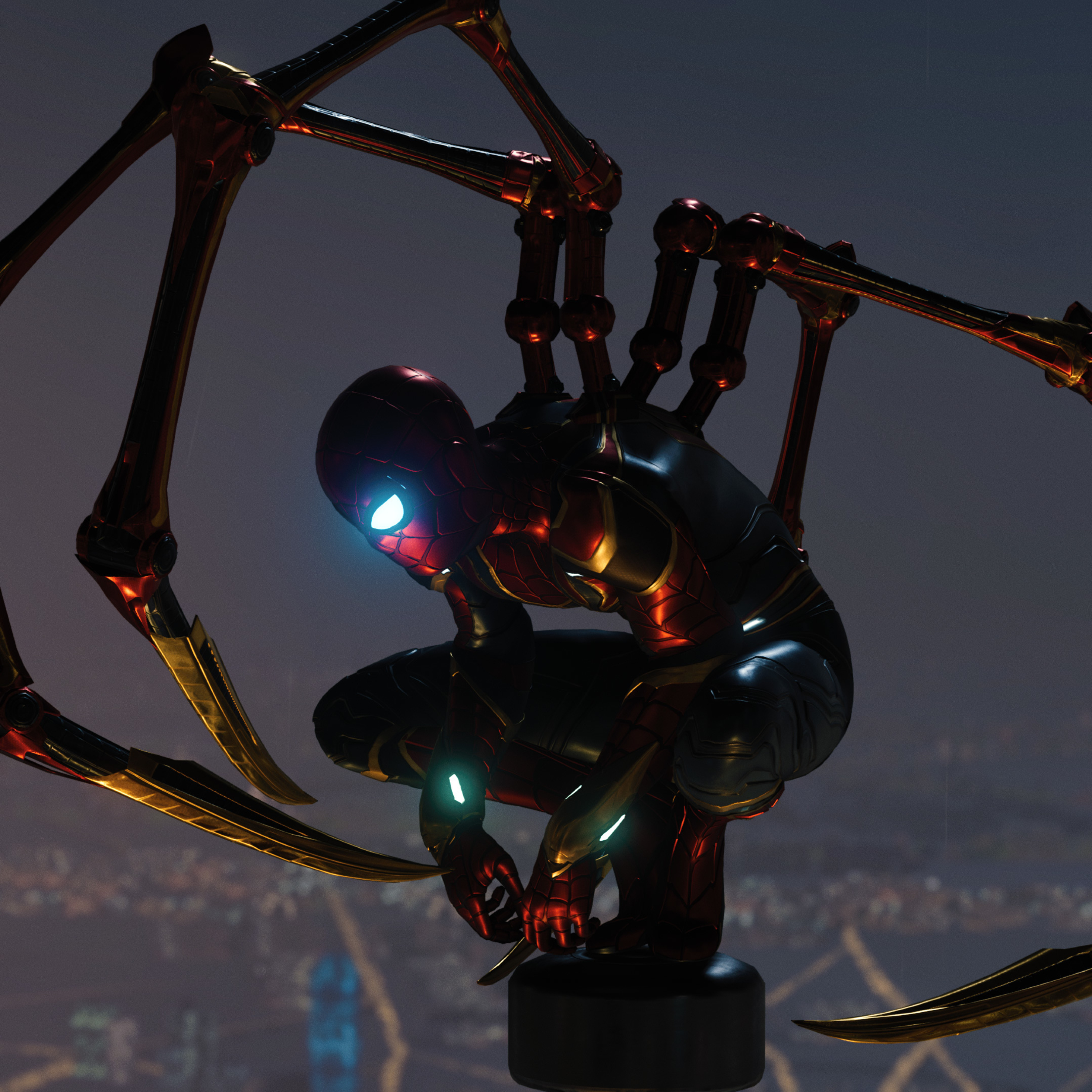 2932x2932 Iron Spider in Spider Man  PS4 Ipad  Pro Retina 