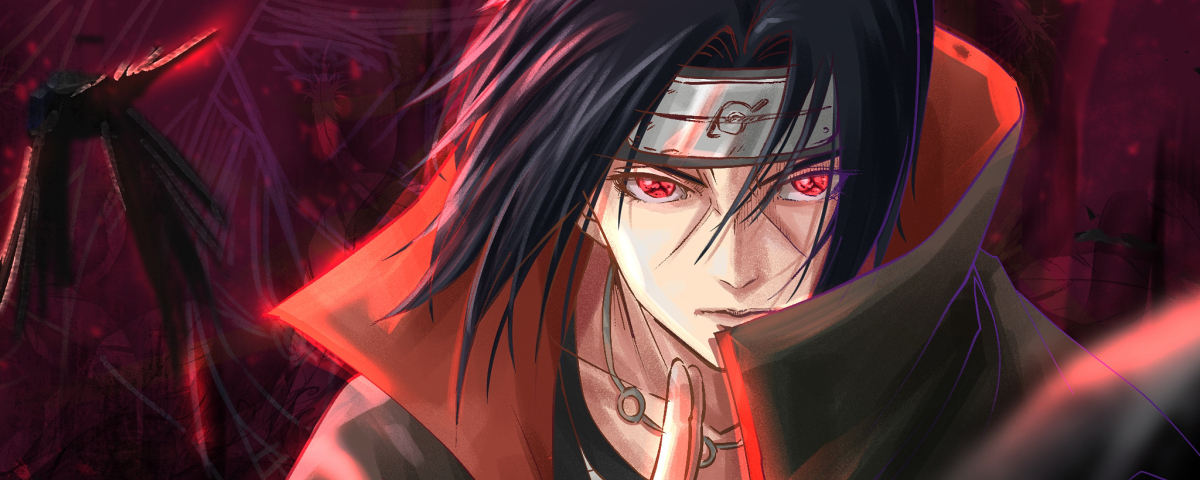 1200x480 Itachi Uchiha Cool Art 1200x480 Resolution Wallpaper Hd Anime ...