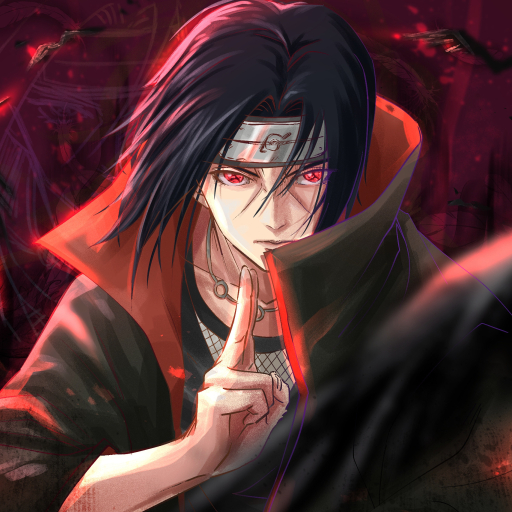 512x512 Resolution Itachi Uchiha HD Naruto Art 512x512 Resolution