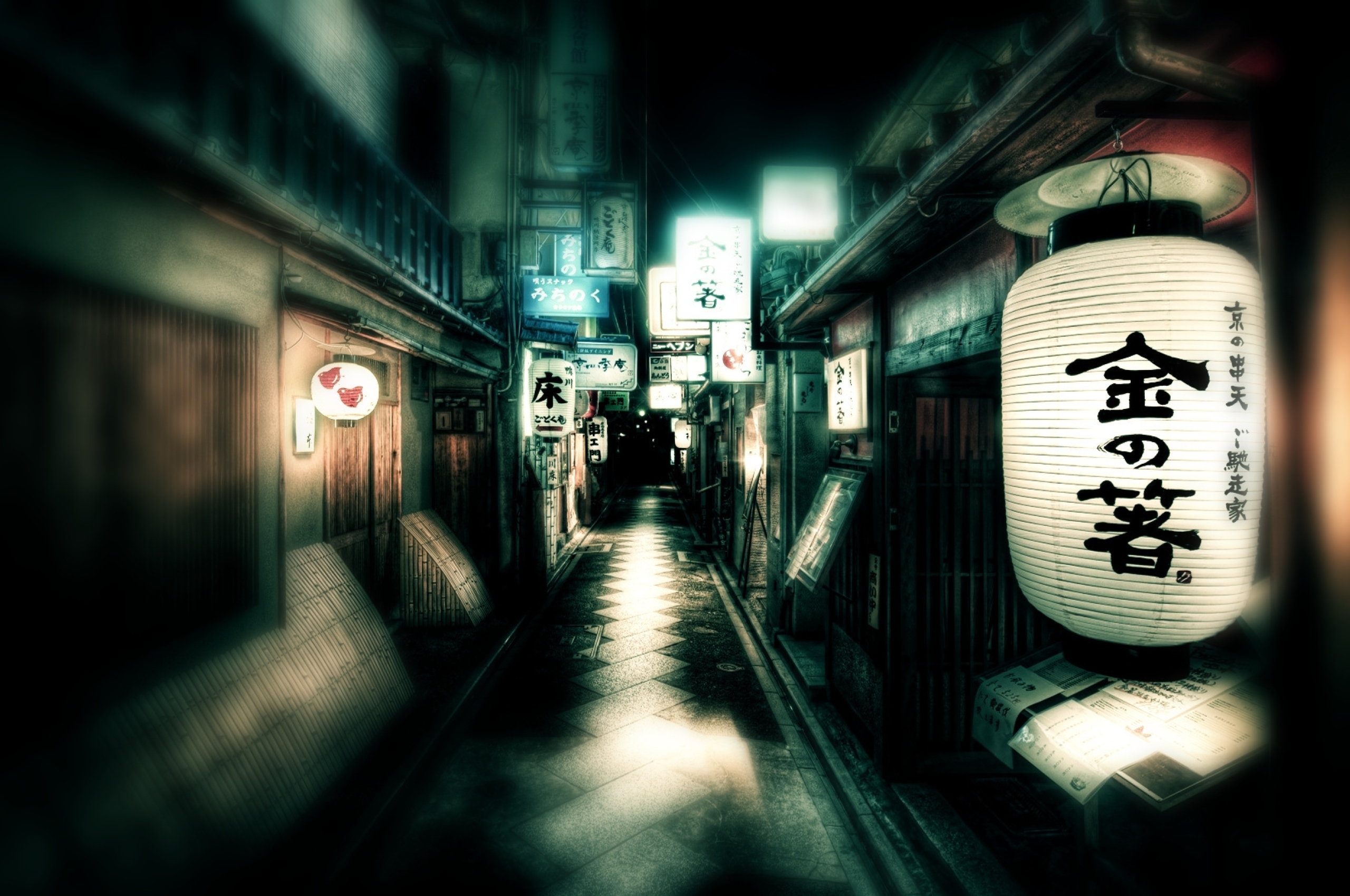 2560x1700 japan, street, lights Chromebook Pixel Wallpaper, HD City 4K