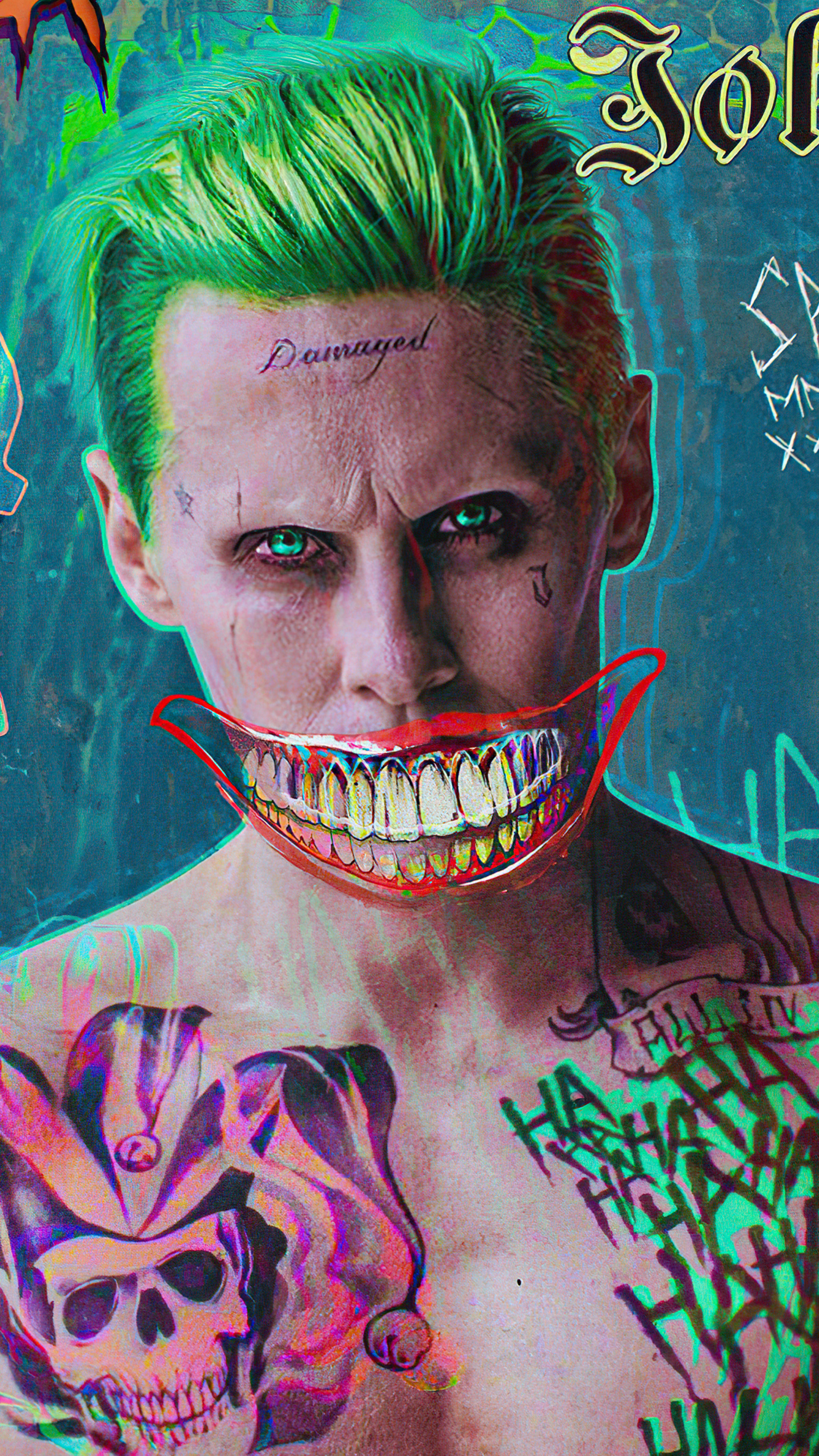 Jared Leto Joker FanArt (2160x3840) Resolution Wallpaper.