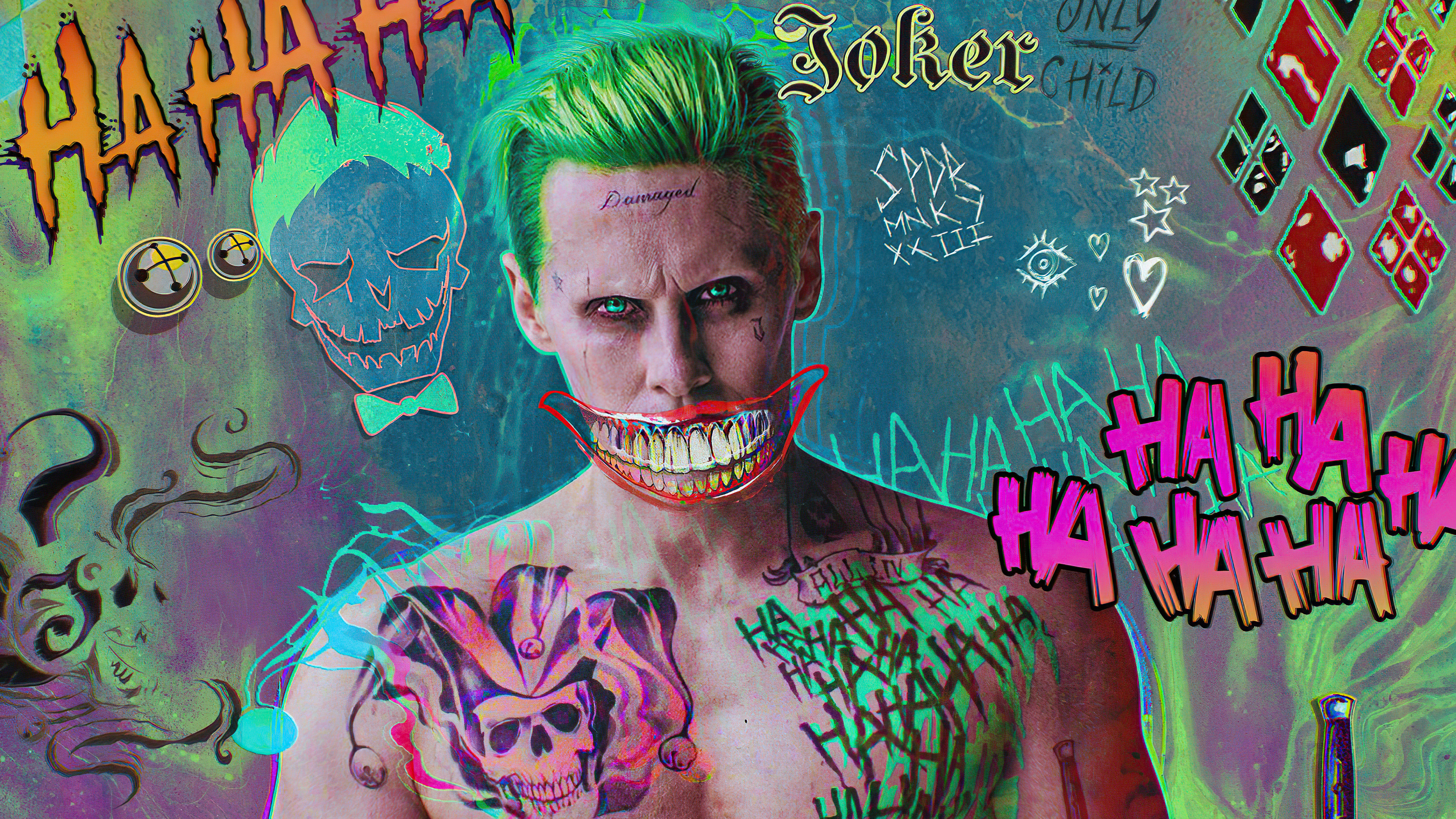 Jared Leto Joker FanArt Wallpaper.