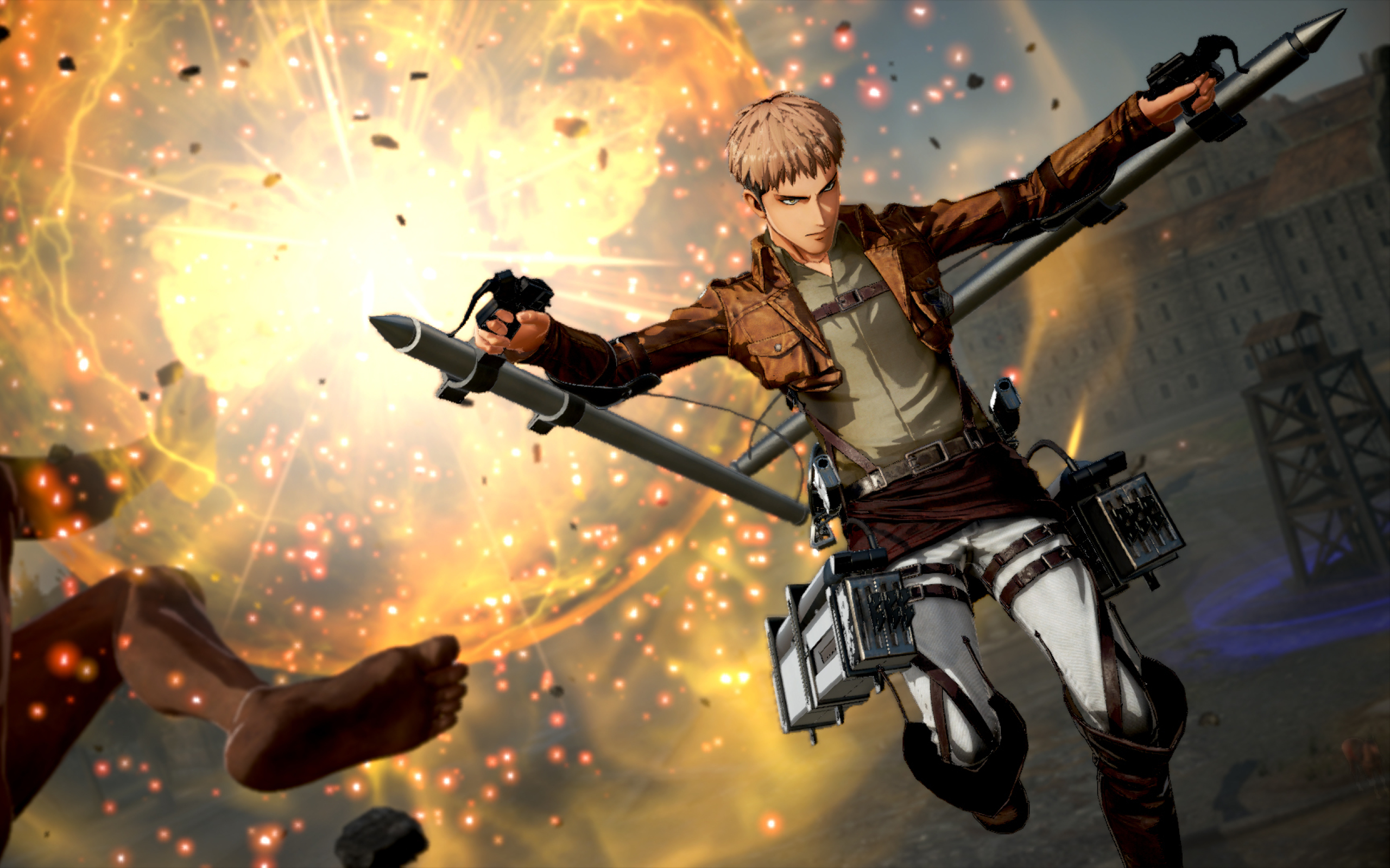 2560x1600 Jean Thunder Spear Attack On Titan 2 2560x1600