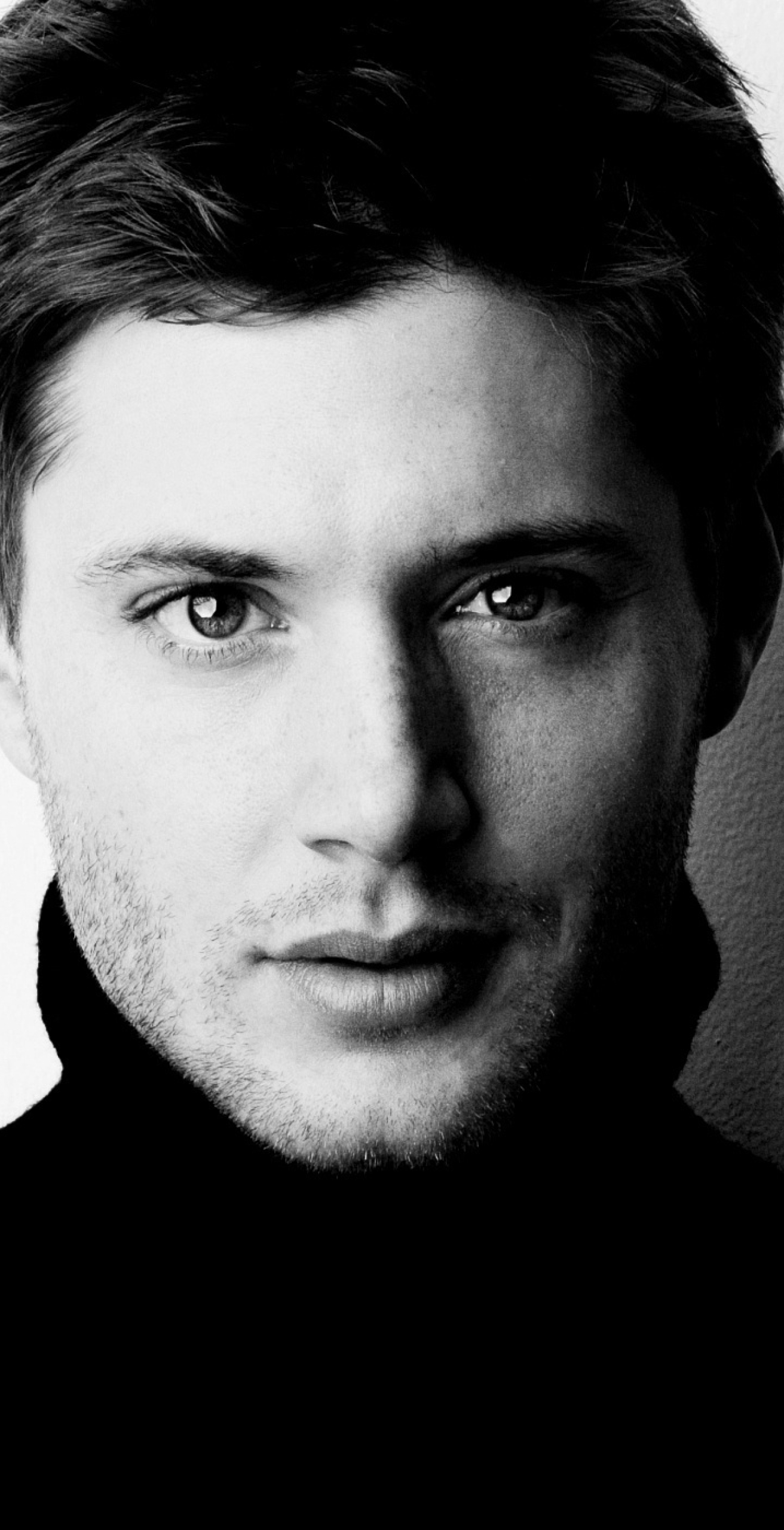 1312x2560 Jensen Ackles Black And White Images 1312x2560 Resolution ...