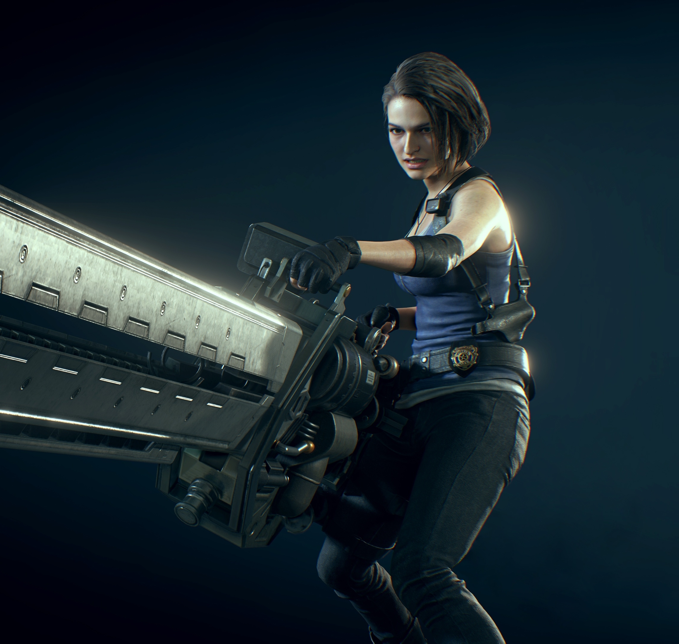 2356x2234 Resolution Jill Valentine With Gun Resident Evil 3 2356x2234 Resolution Wallpaper 6227