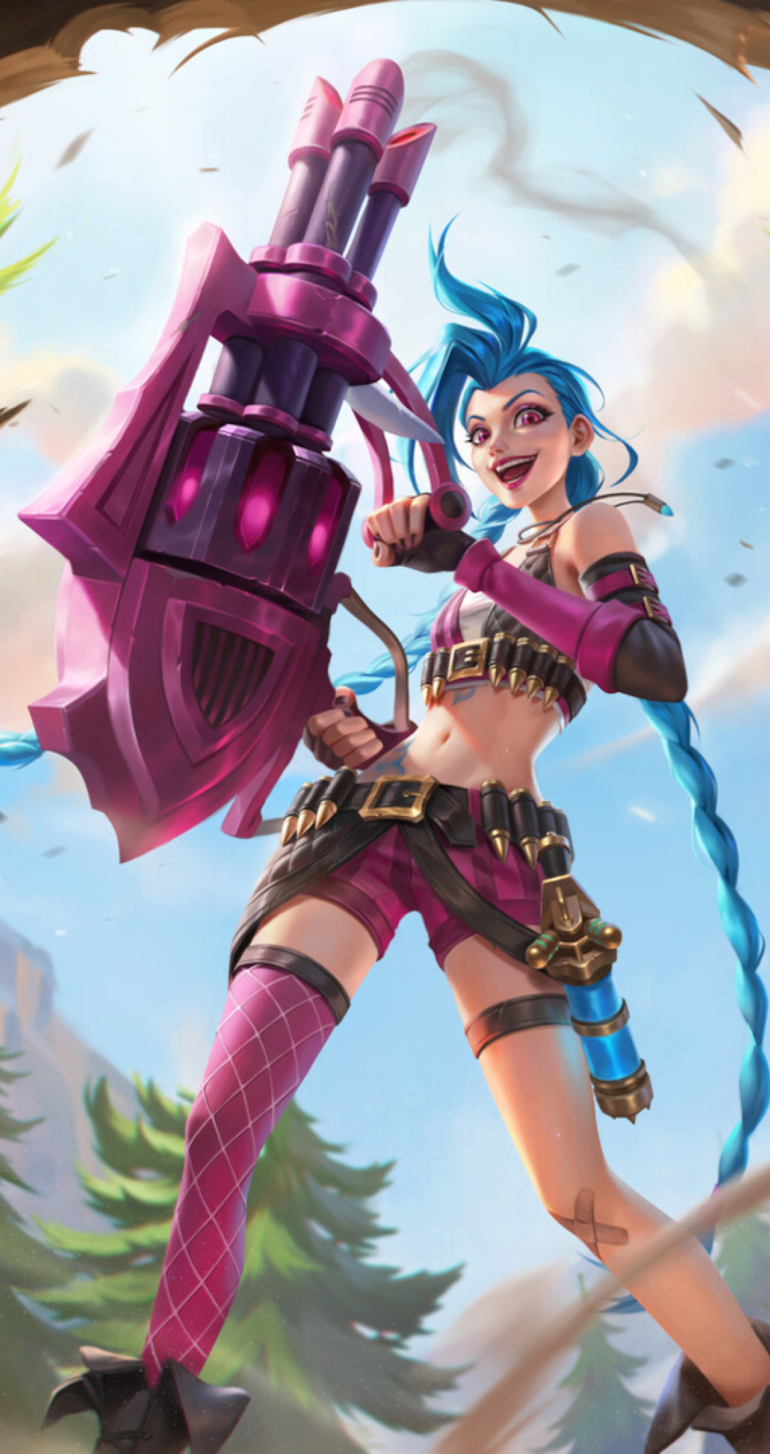 1082x2042 Jinx Cool League Of Legends HD 1082x2042 Resolution Wallpaper