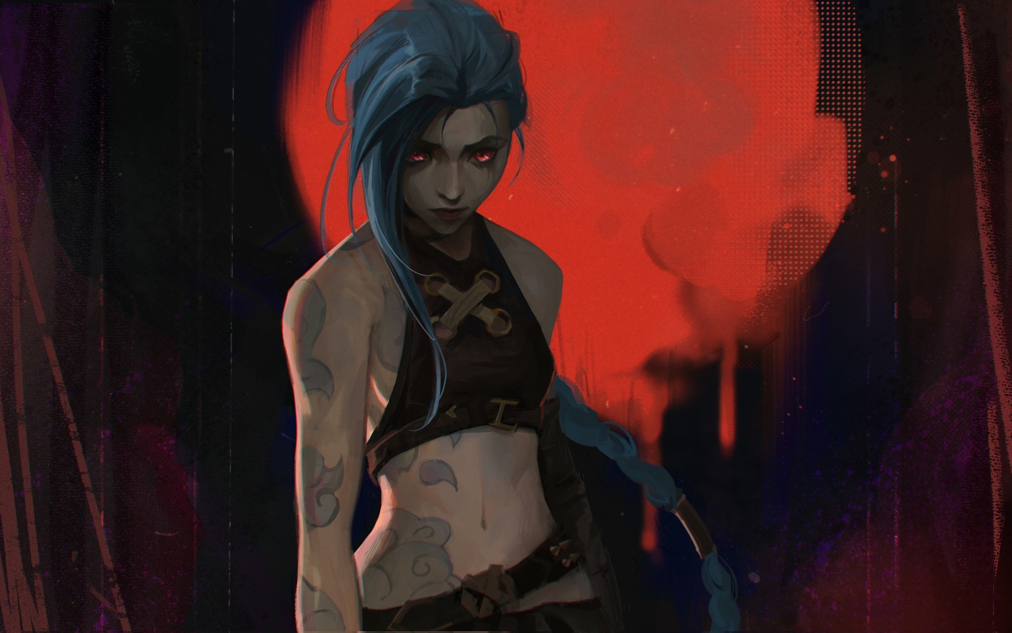 X Jinx Lol Arcane Art X Resolution Wallpaper Hd Tv Series K Wallpapers