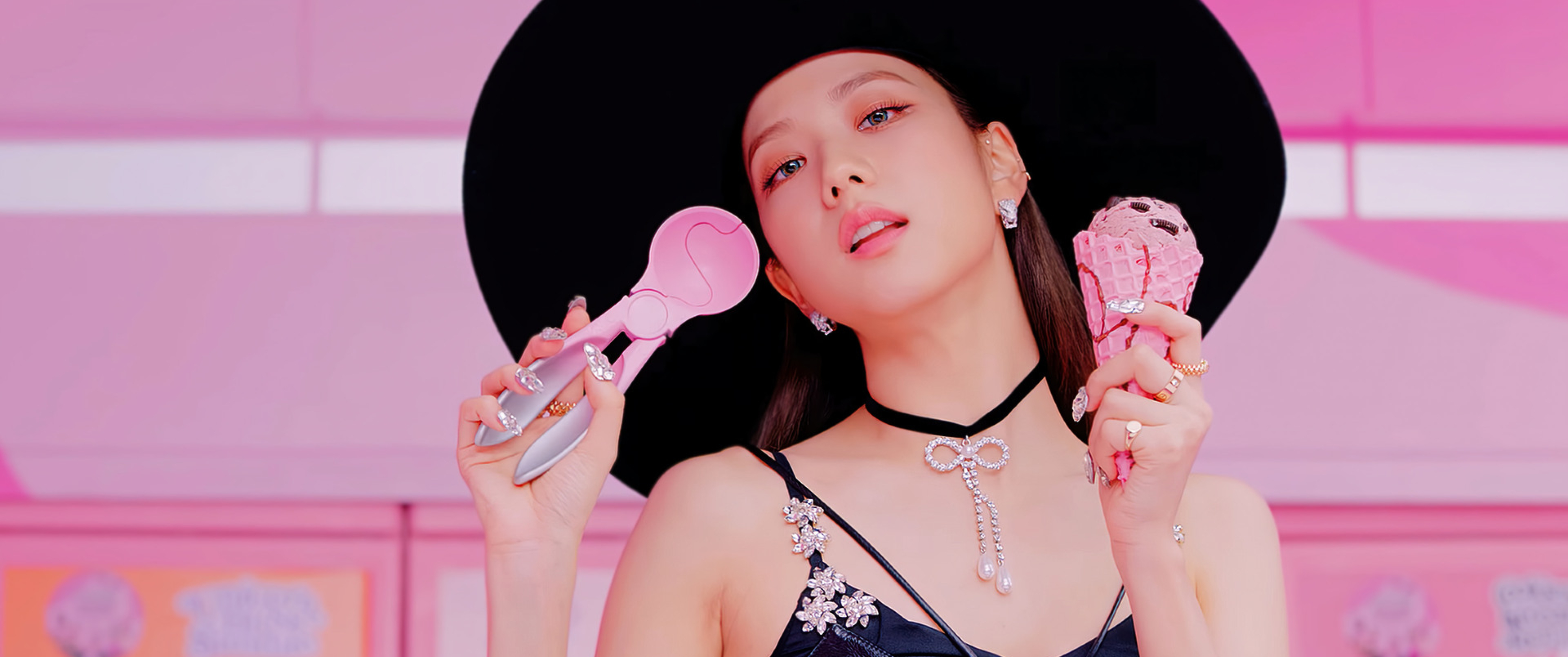 3440x1440 Jisoo BLACKPINK Ice Cream 3440x1440 Resolution Wallpaper, HD ...