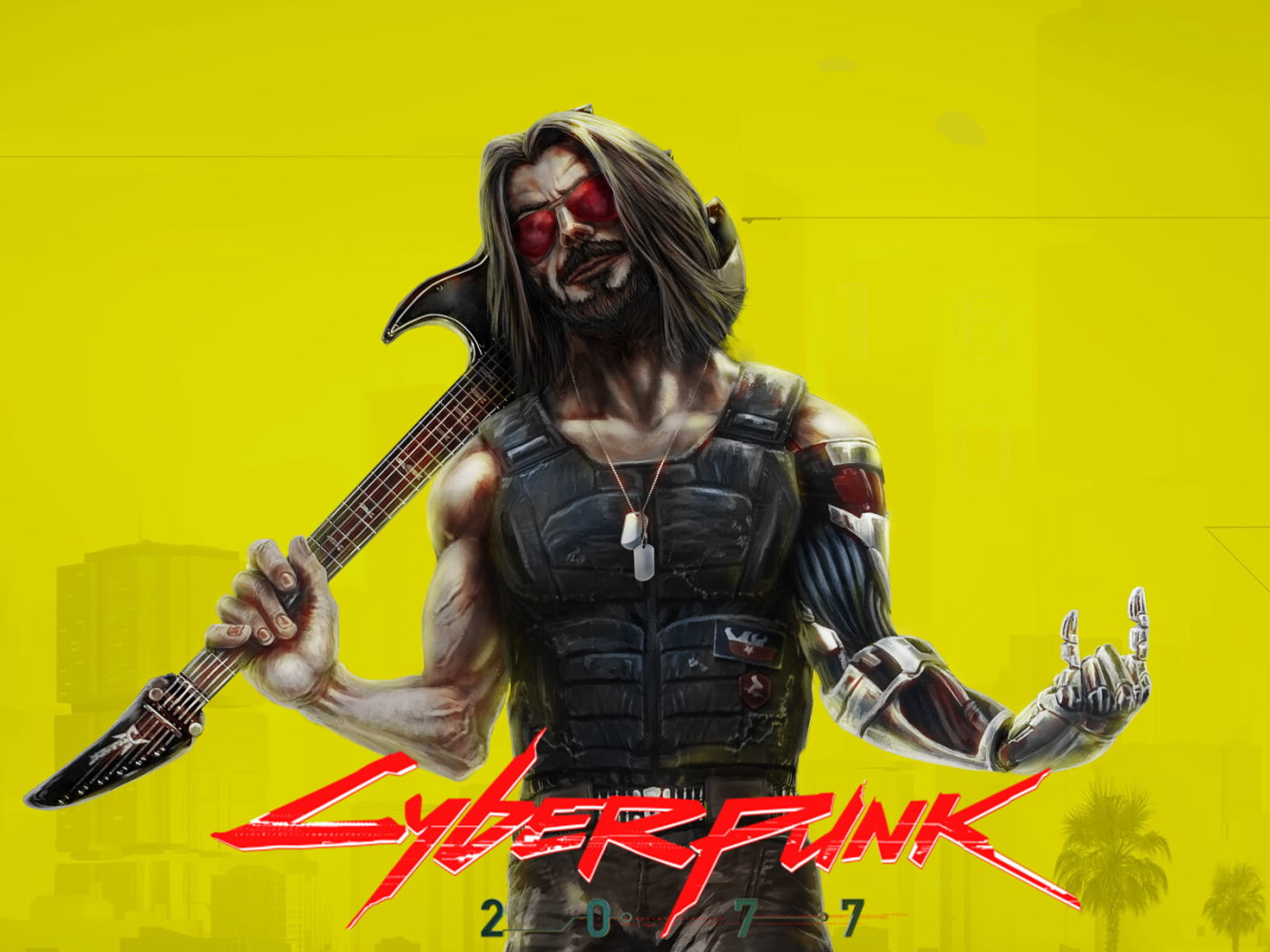 1400x1050 Johnny Silverhand aka Keanu Reeves In Cyberpunk ...