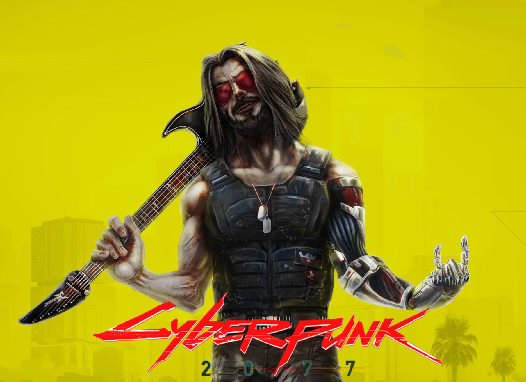 1809x1313 Johnny Silverhand aka Keanu Reeves In Cyberpunk 2077 ...