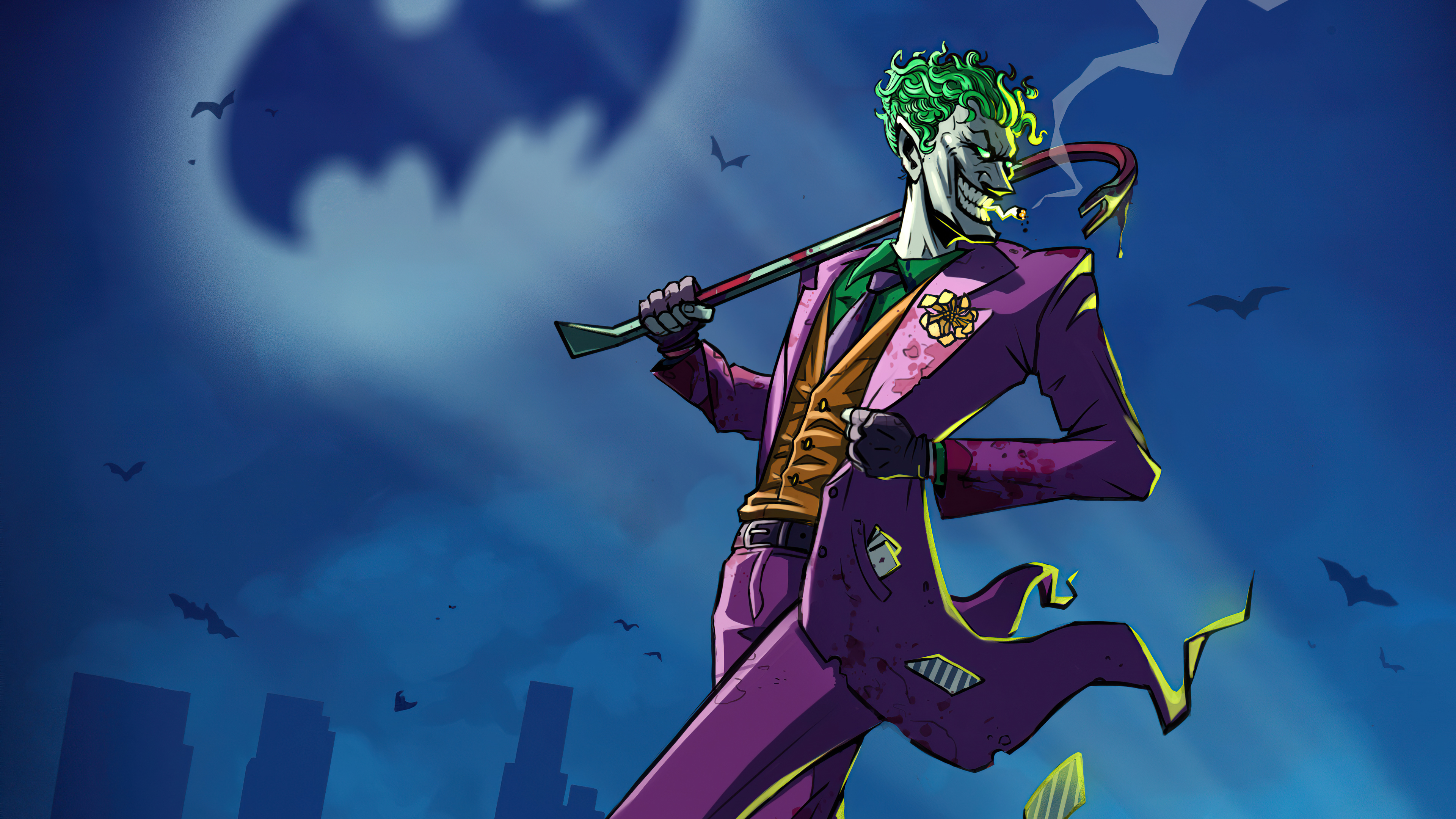 Wallpaper  illustration Joker cartoon fictional character comics  artist comic book supervillain 1920x1440  UberLost  119995  HD  Wallpapers  WallHere